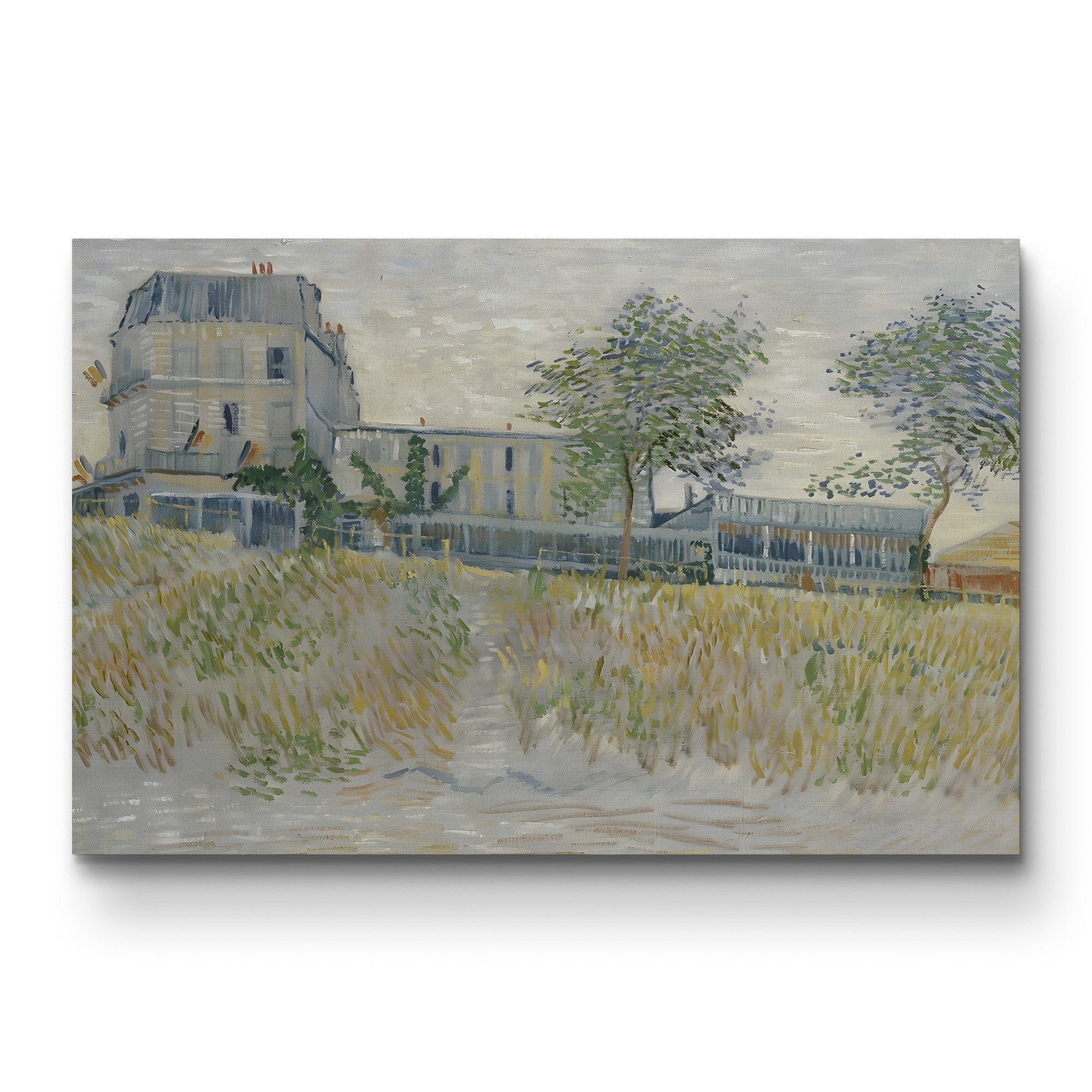 The Restaurant de la Sirène at Asnières by Vincent van Gogh gallery-wrapped canvas print, front view