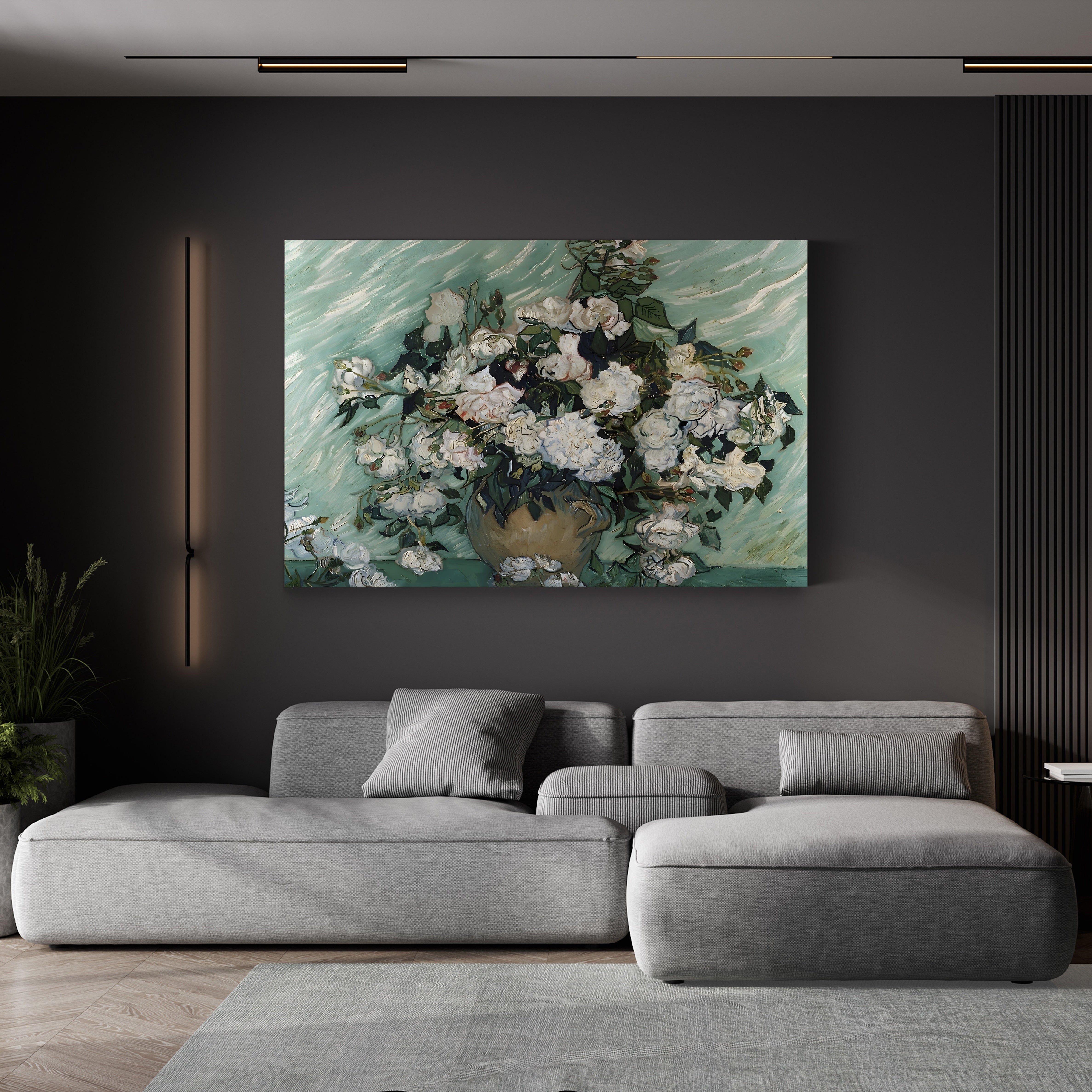 Roses – Vincent van Gogh Wall Art | Post-Impressionist Floral Canvas Print
