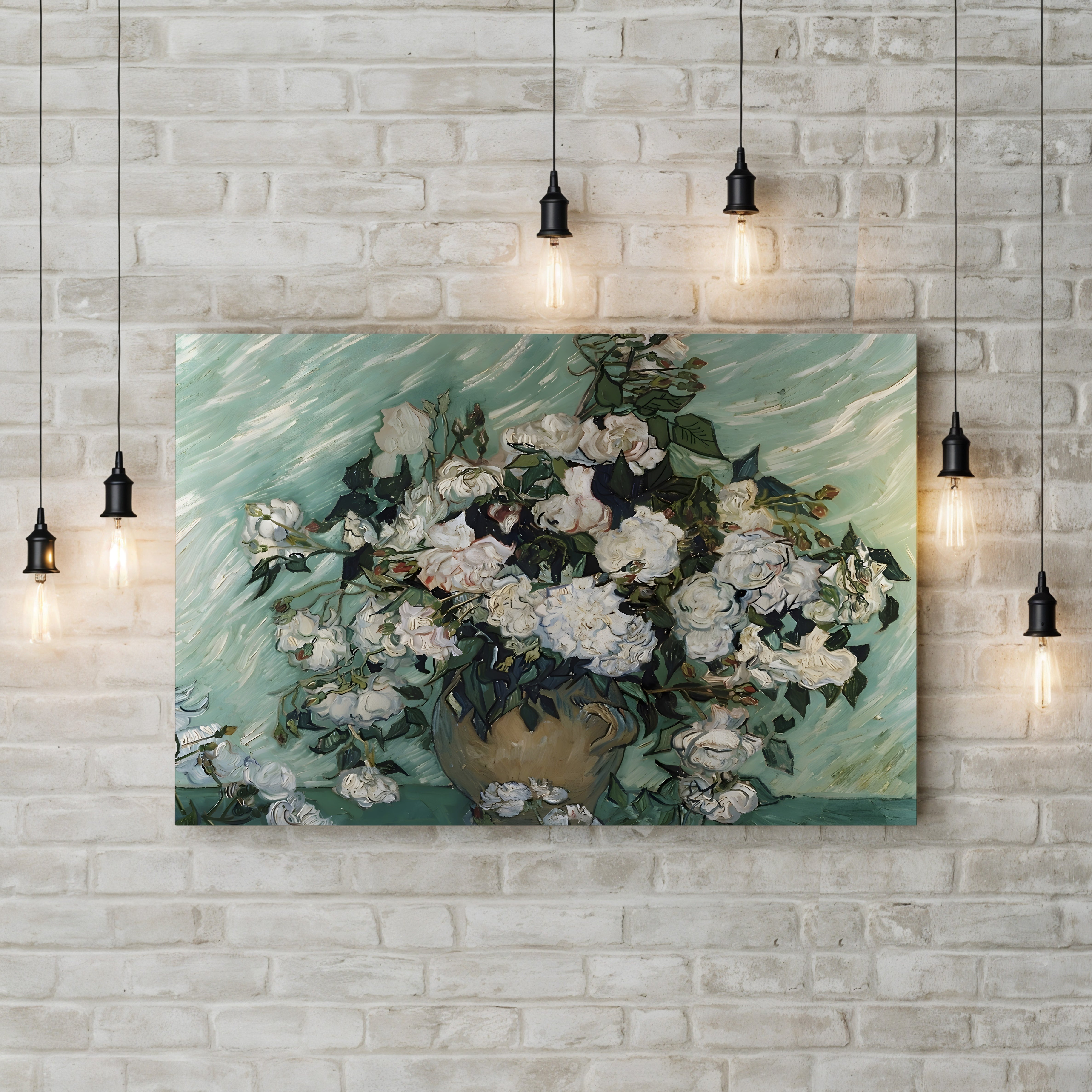 Roses – Vincent van Gogh Wall Art | Post-Impressionist Floral Canvas Print