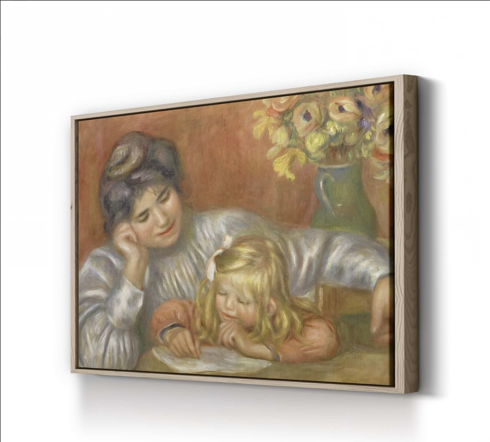 The Writing Lesson, Gabrielle and Claude, 1895 by Pierre-Auguste Renoir