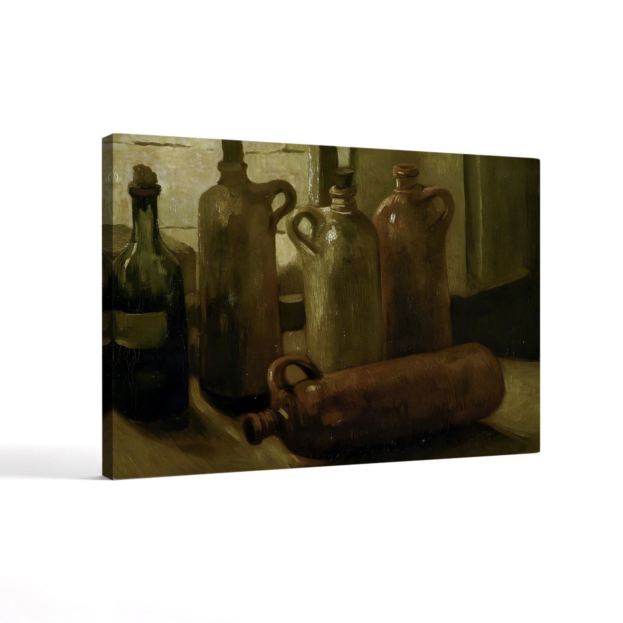 Still Life with Five Bottles – Vincent van Gogh Wall Art | Early Dutch Still Life Canvas Print