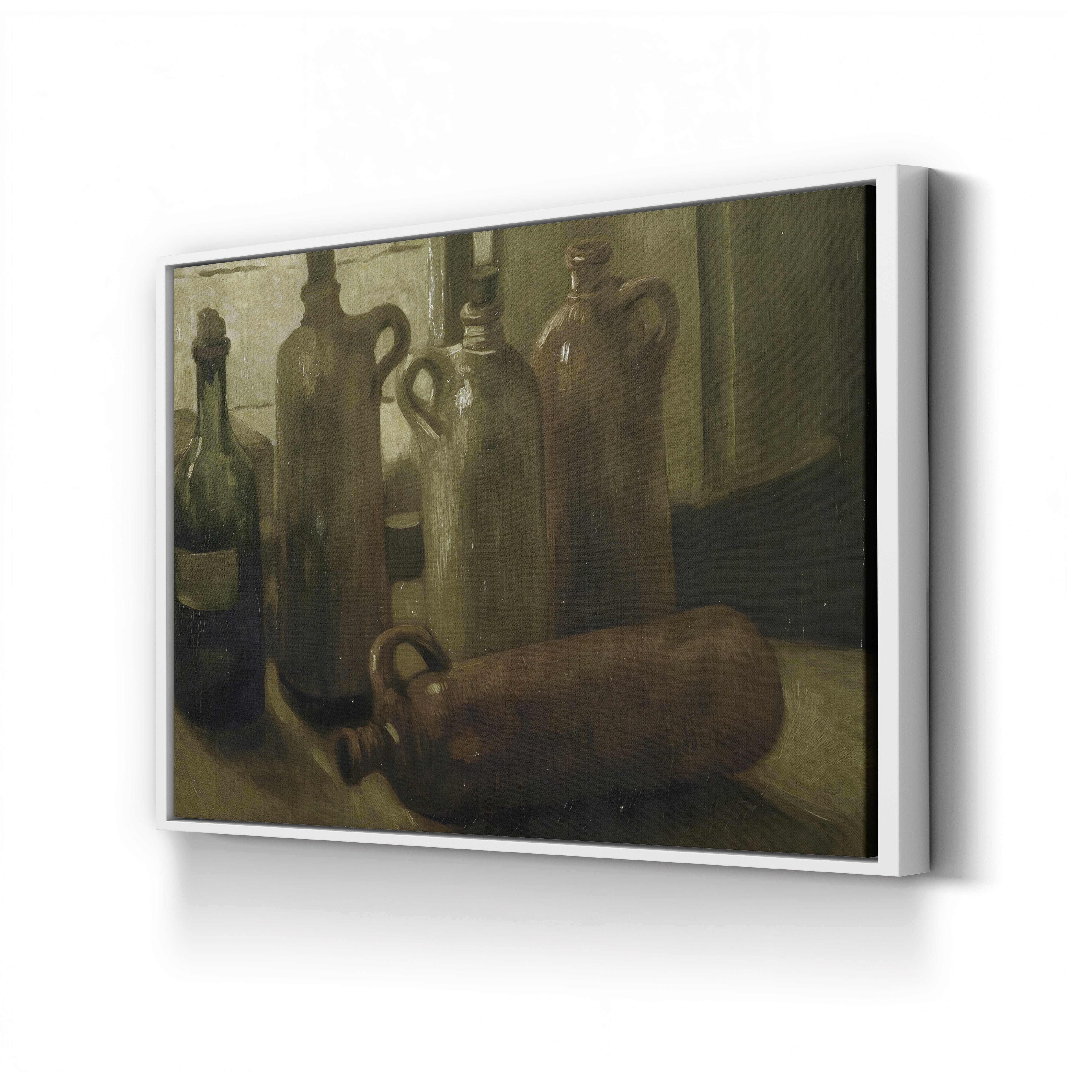 Still Life with Five Bottles – Vincent van Gogh Wall Art | Early Dutch Still Life Canvas Print