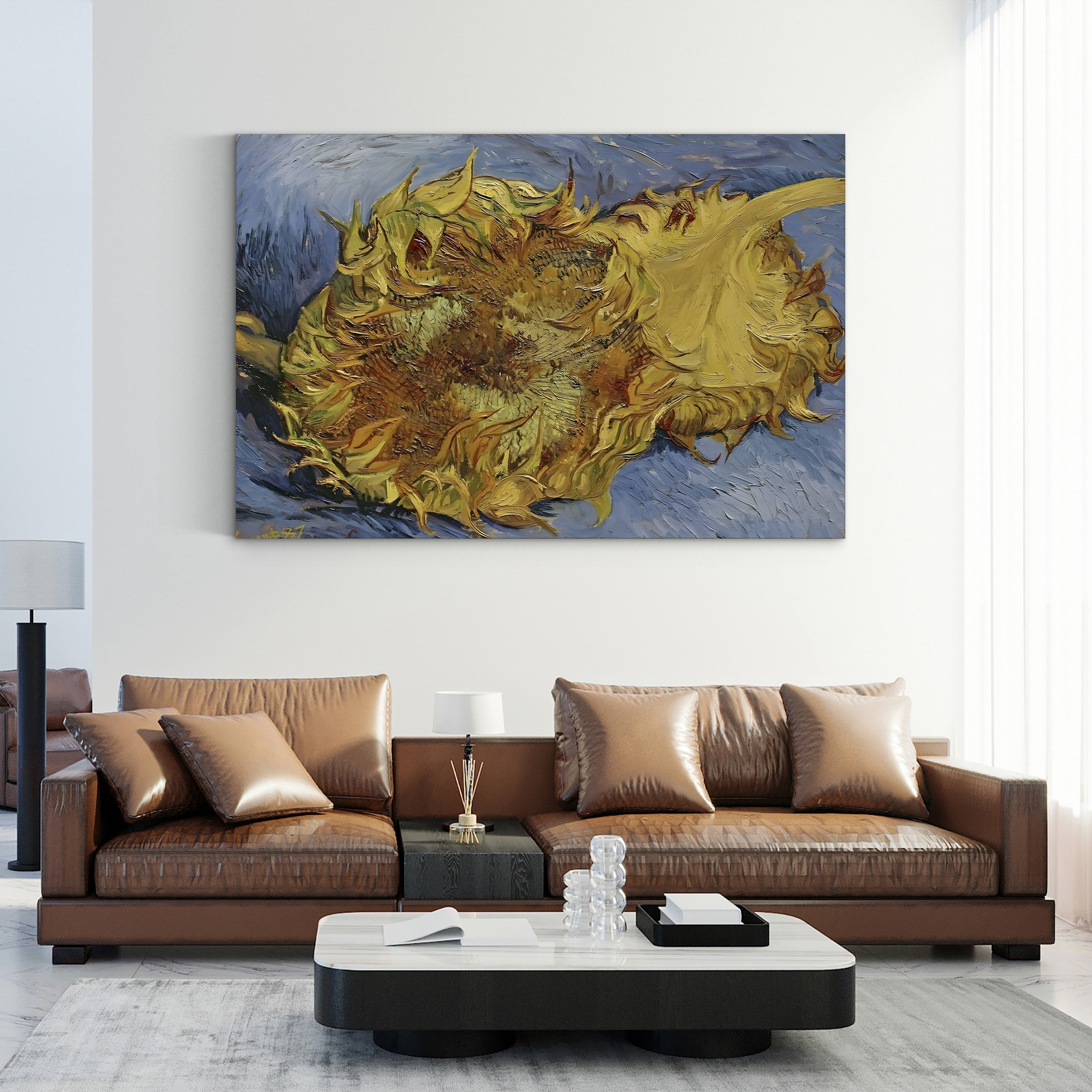 Sunflowers, 1887 – Vincent van Gogh Wall Art | Post-Impressionist Still Life Canvas Print