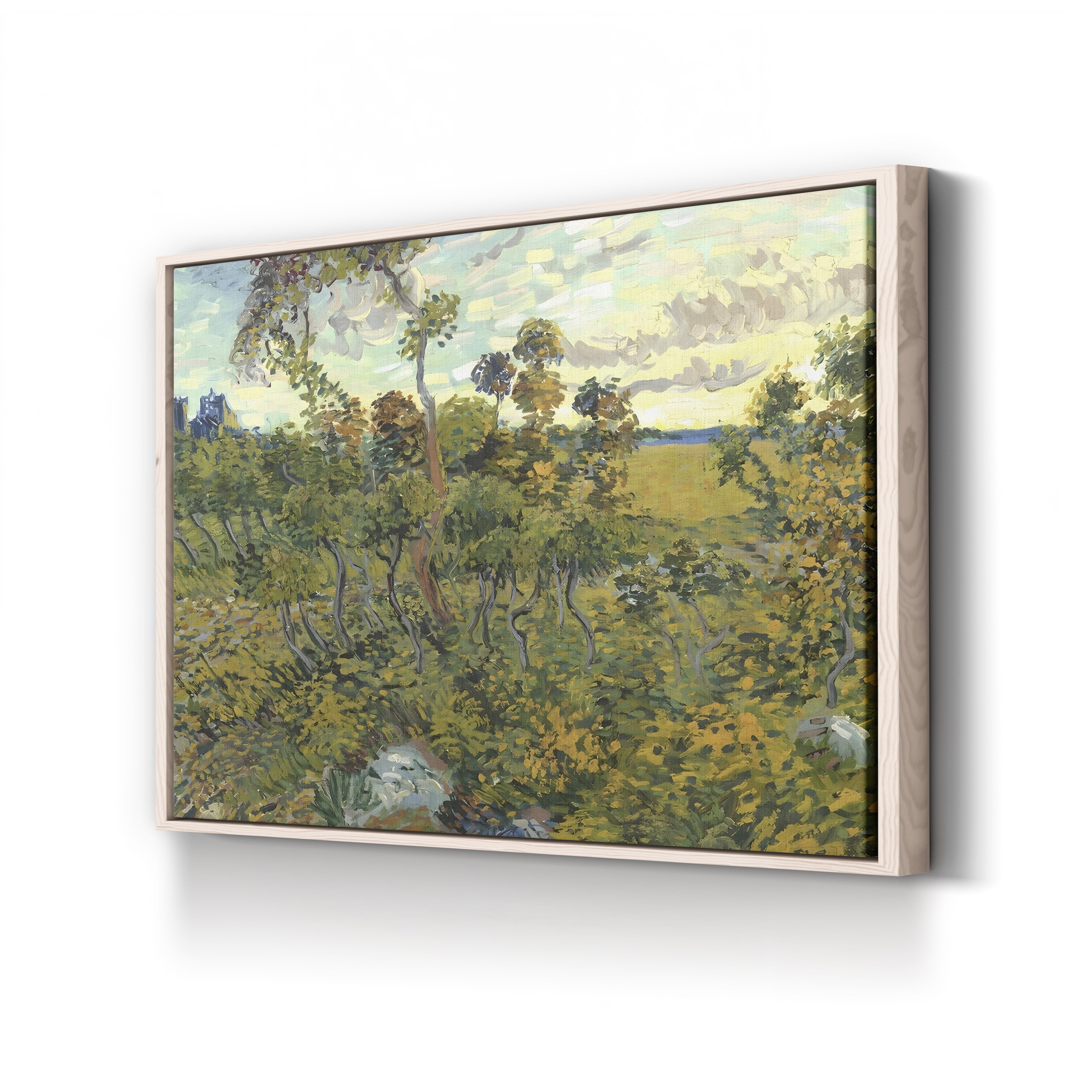 Sunset at Montmajour, 1888 – Vincent van Gogh Wall Art | Post-Impressionist Landscape Canvas Print