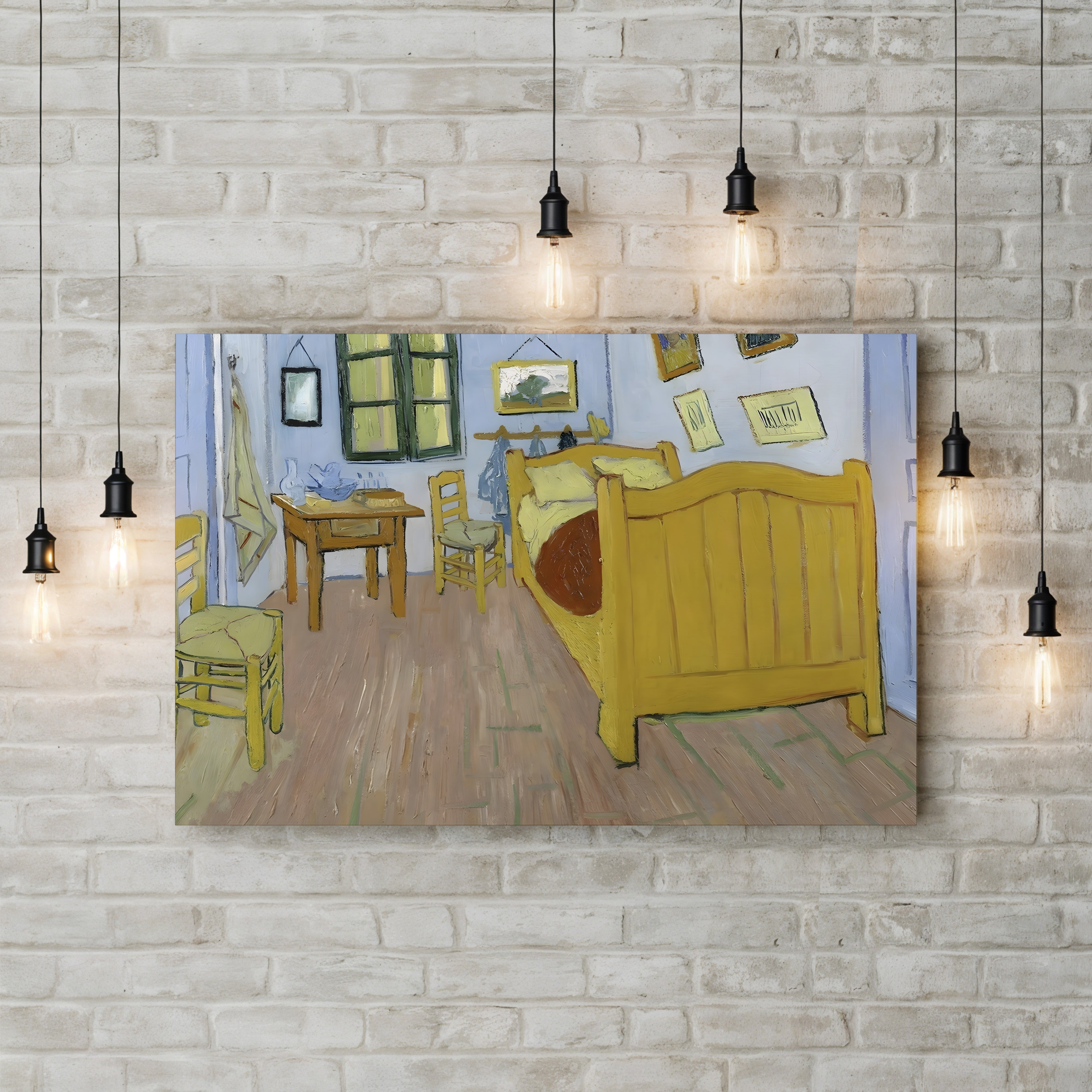 The Bedroom, 1888 – Vincent van Gogh Wall Art | Post-Impressionist Interior Canvas Print