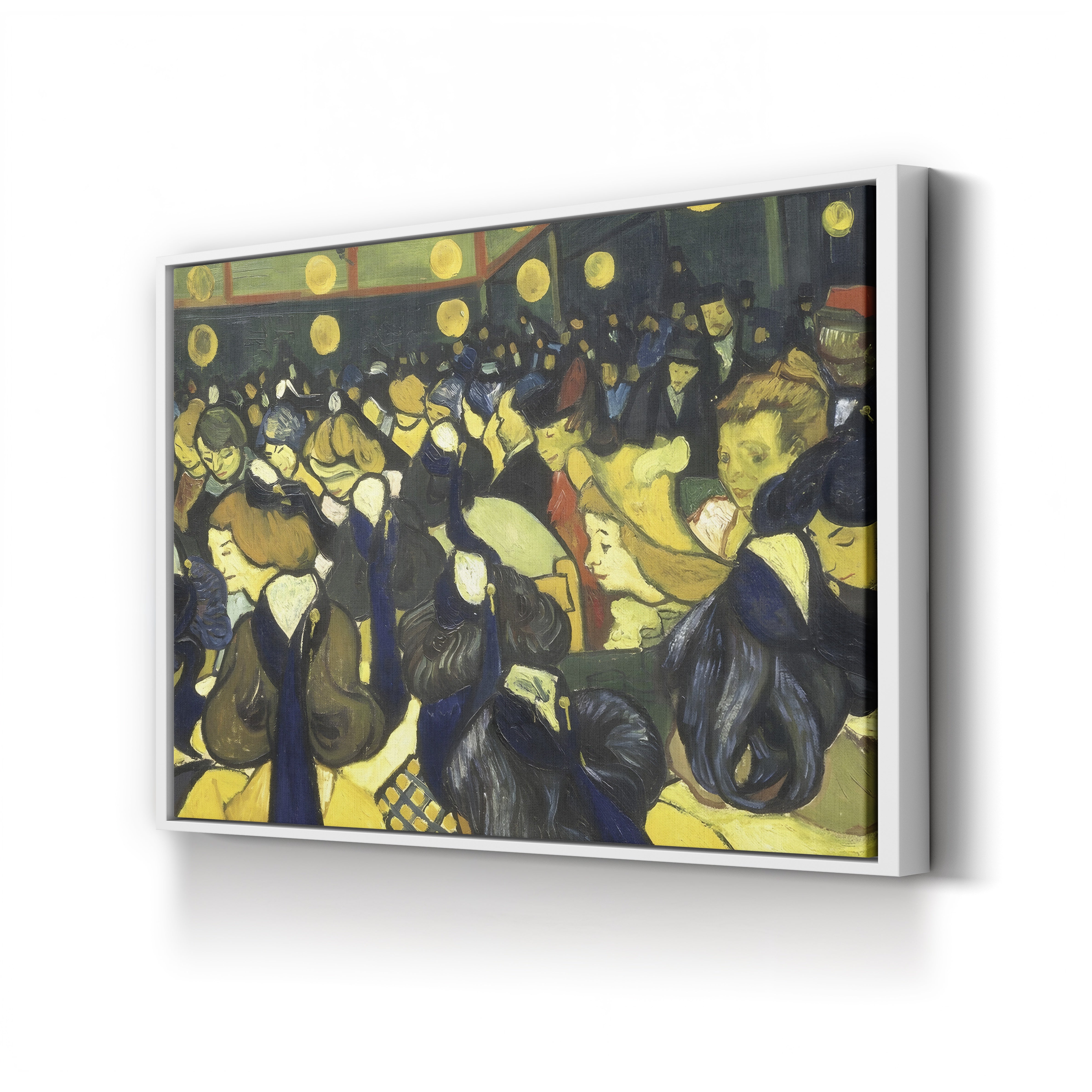 The Dance Hall at Arles – Vincent van Gogh Wall Art | Post-Impressionist Interior Canvas Print