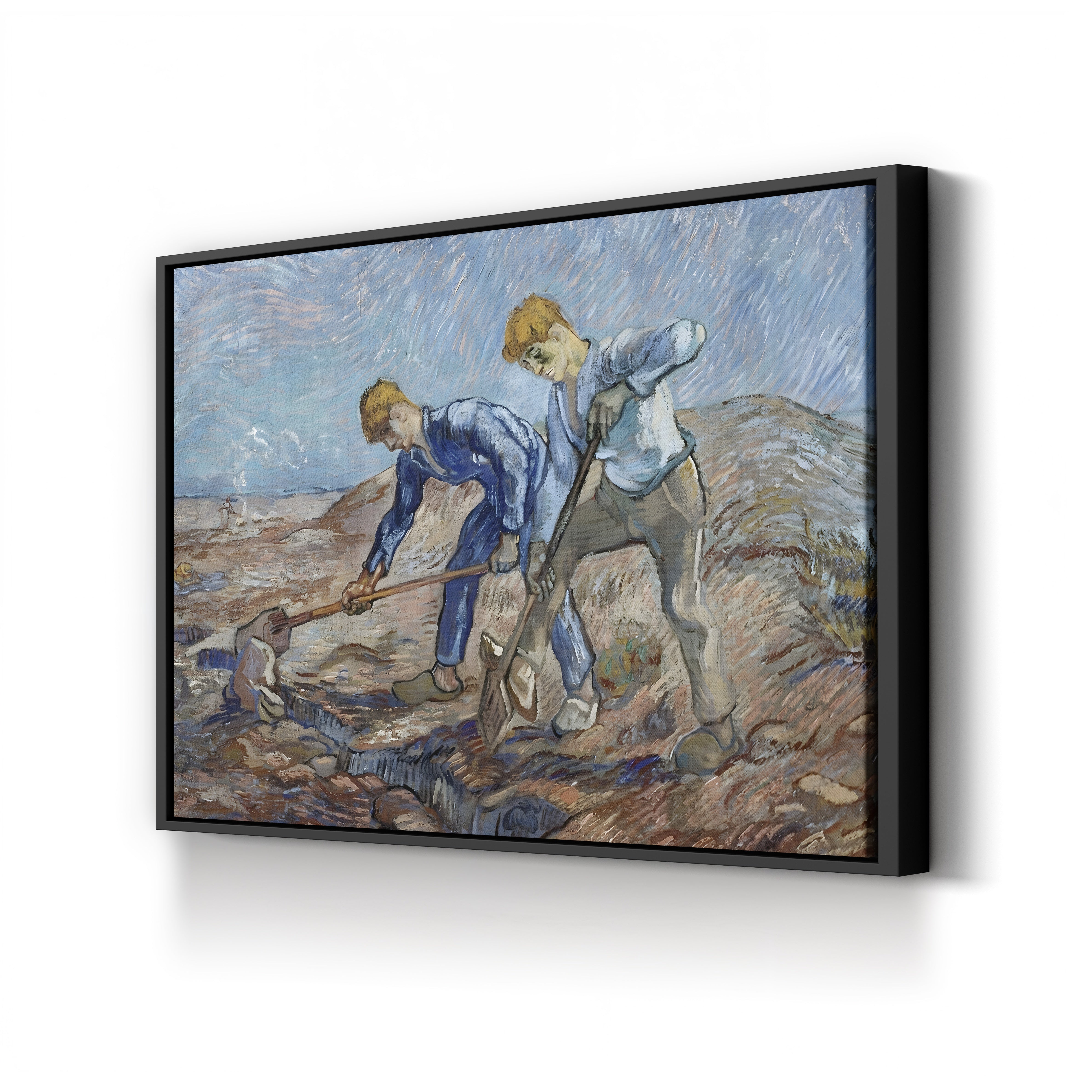 The Diggers – Vincent van Gogh Wall Art | Post-Impressionist Figure Canvas Print