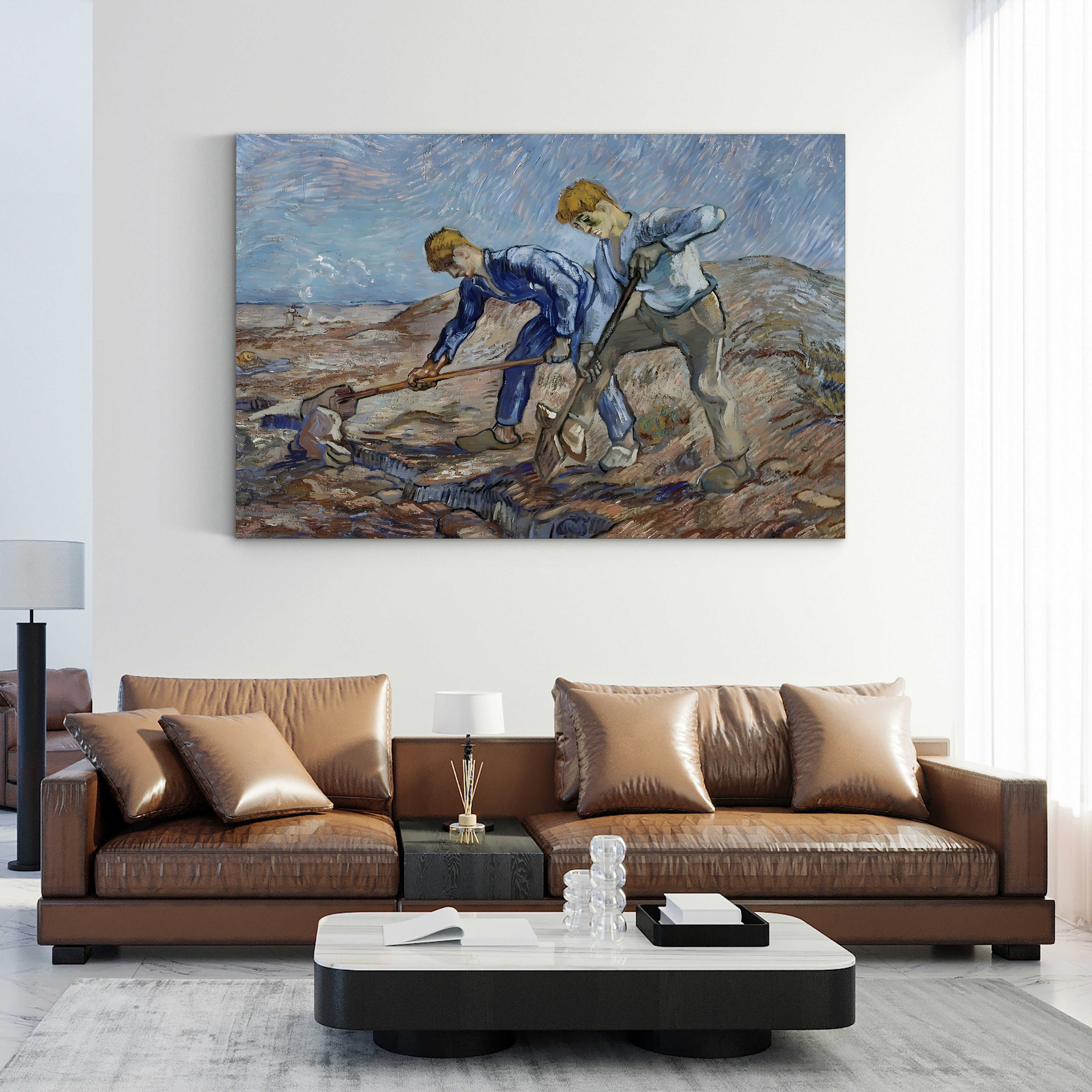 The Diggers – Vincent van Gogh Wall Art | Post-Impressionist Figure Canvas Print