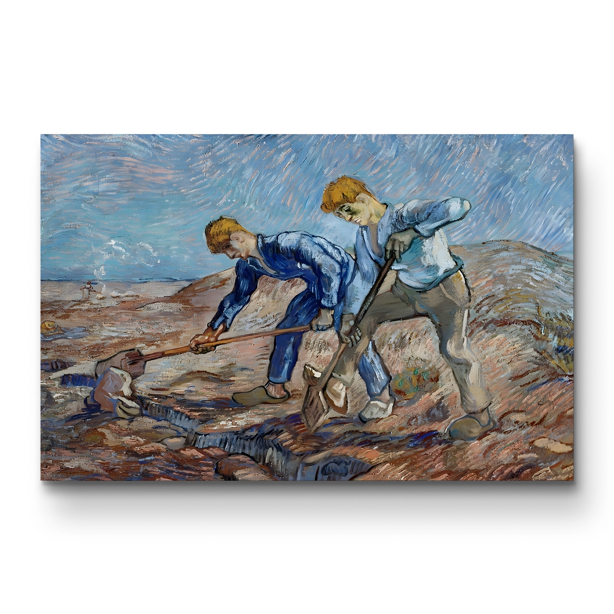 The Diggers – Vincent van Gogh Wall Art | Post-Impressionist Figure Canvas Print