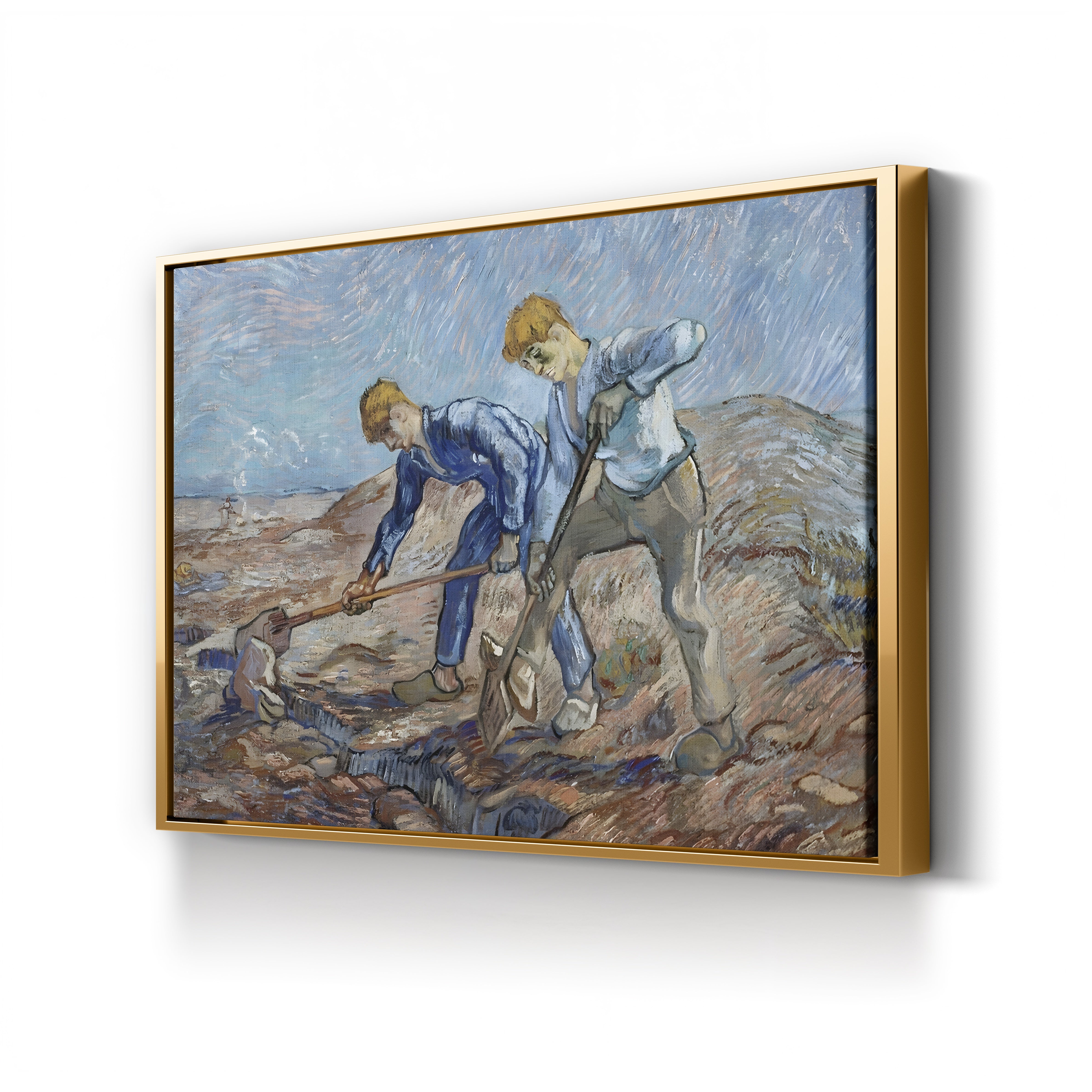The Diggers – Vincent van Gogh Wall Art | Post-Impressionist Figure Canvas Print