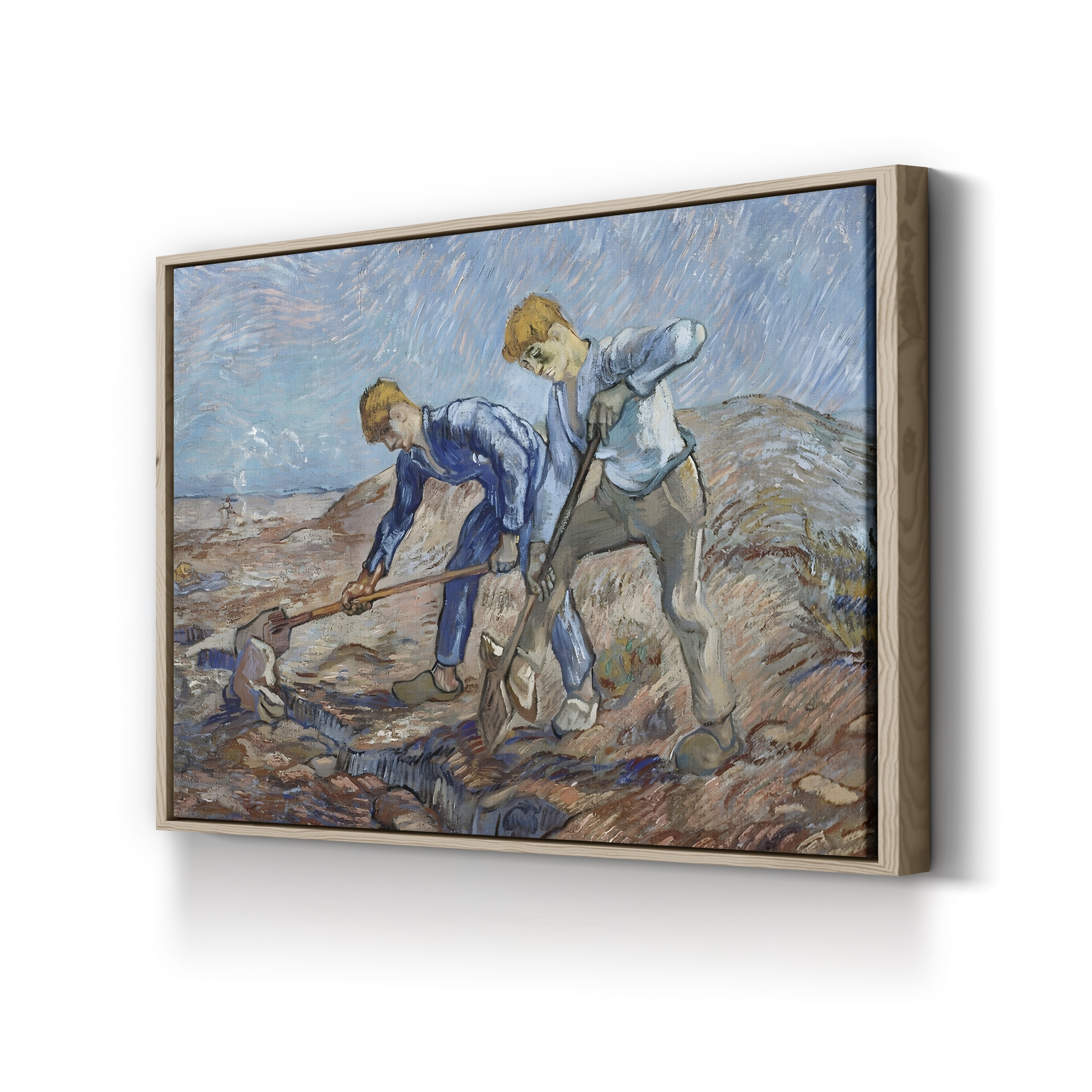 The Diggers – Vincent van Gogh Wall Art | Post-Impressionist Figure Canvas Print