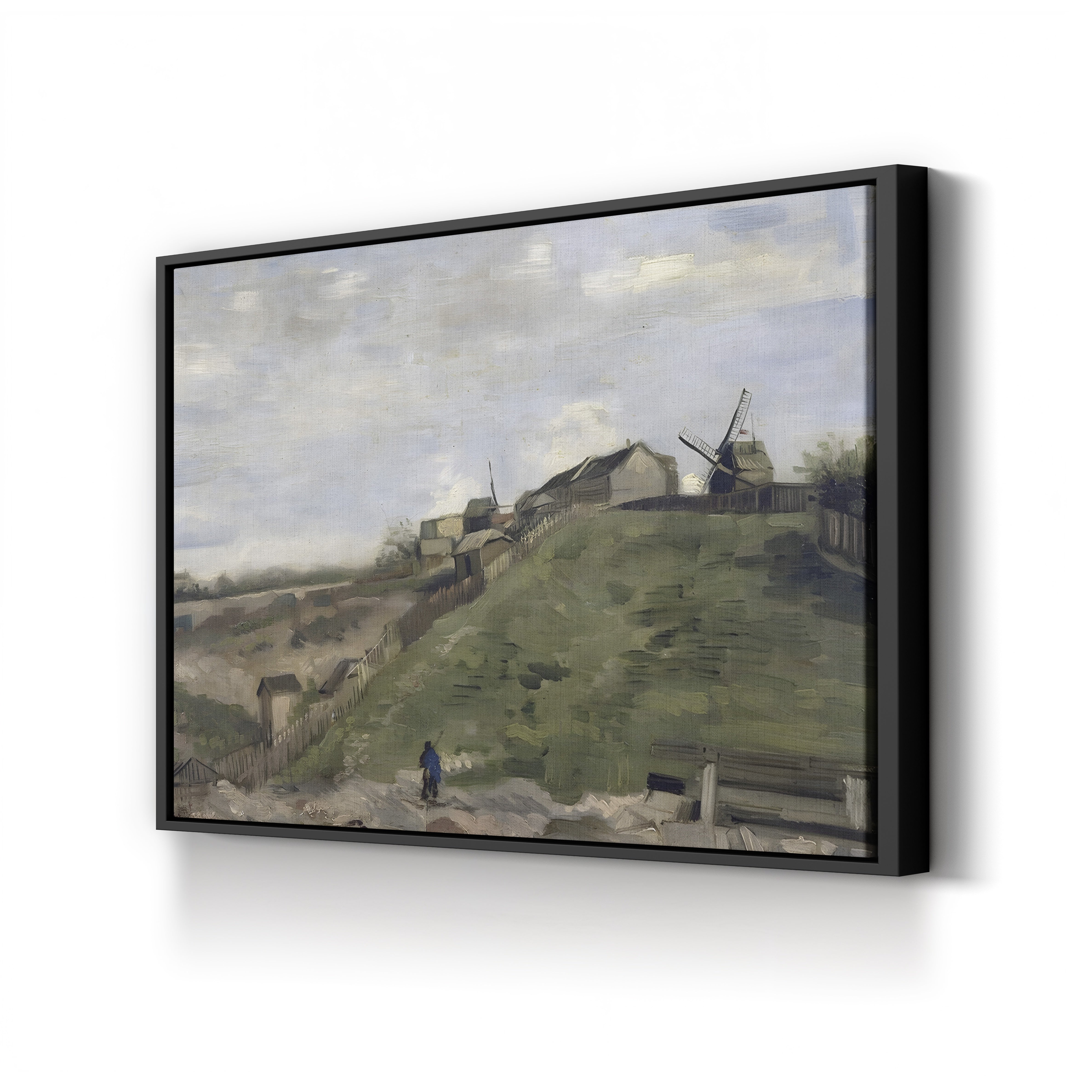 The Hill of Montmartre with Stone Quarry, 1886 – Vincent van Gogh Wall Art | Post-Impressionist Cityscape Canvas Print