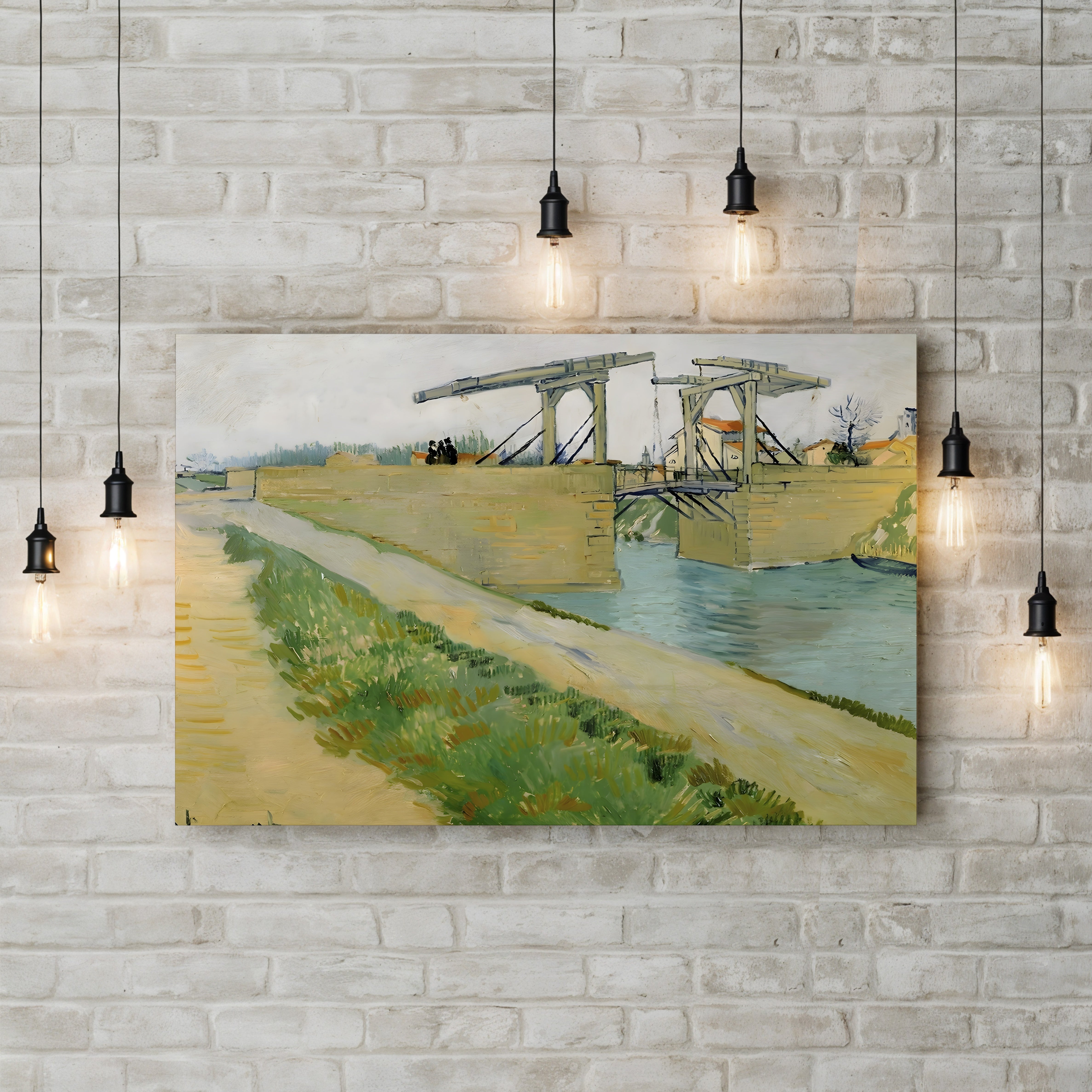 The Langlois Bridge – Vincent van Gogh Wall Art | Post-Impressionist Arles Canvas Print