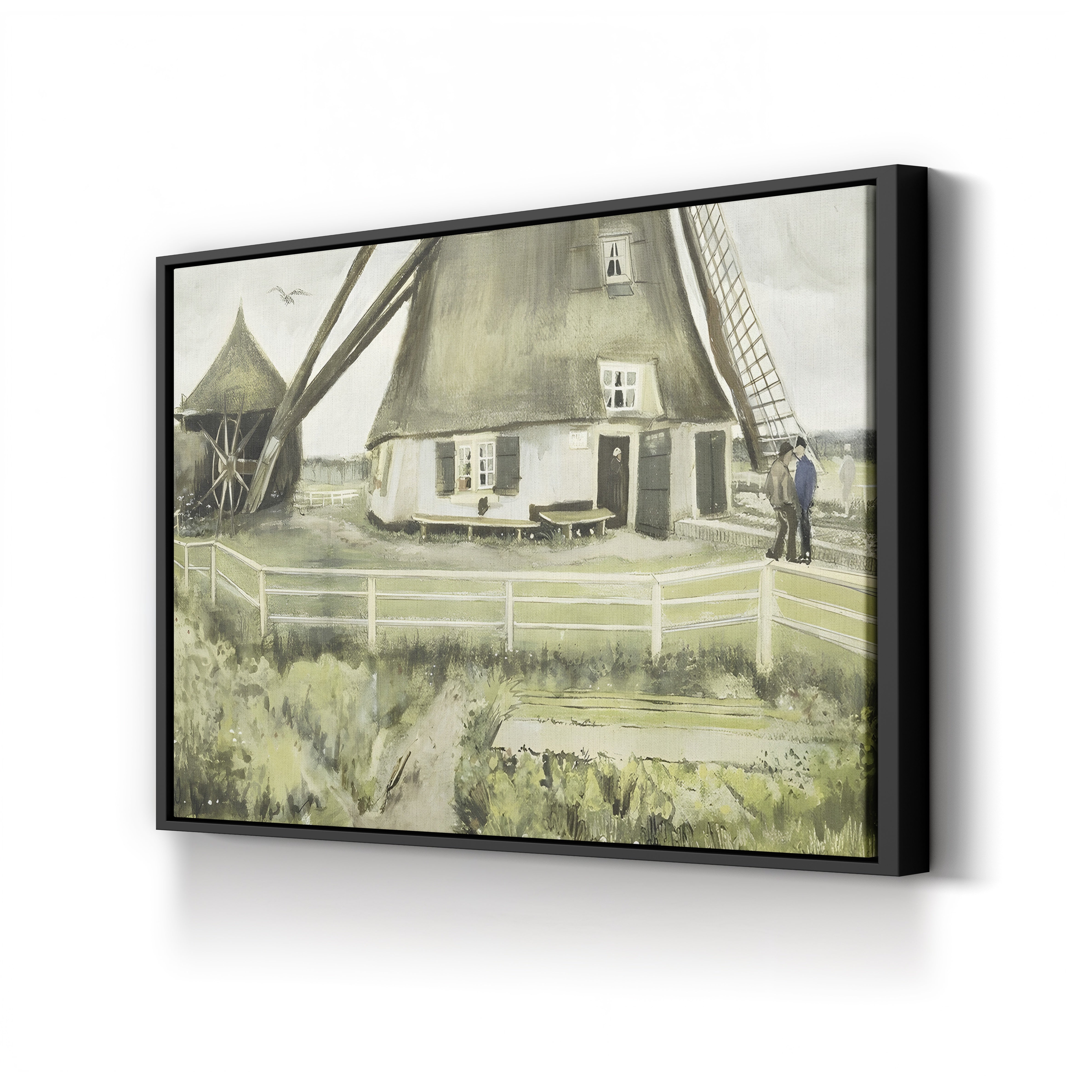 The Mill, 1881 – Vincent van Gogh Wall Art | Early Dutch Landscape Canvas Print