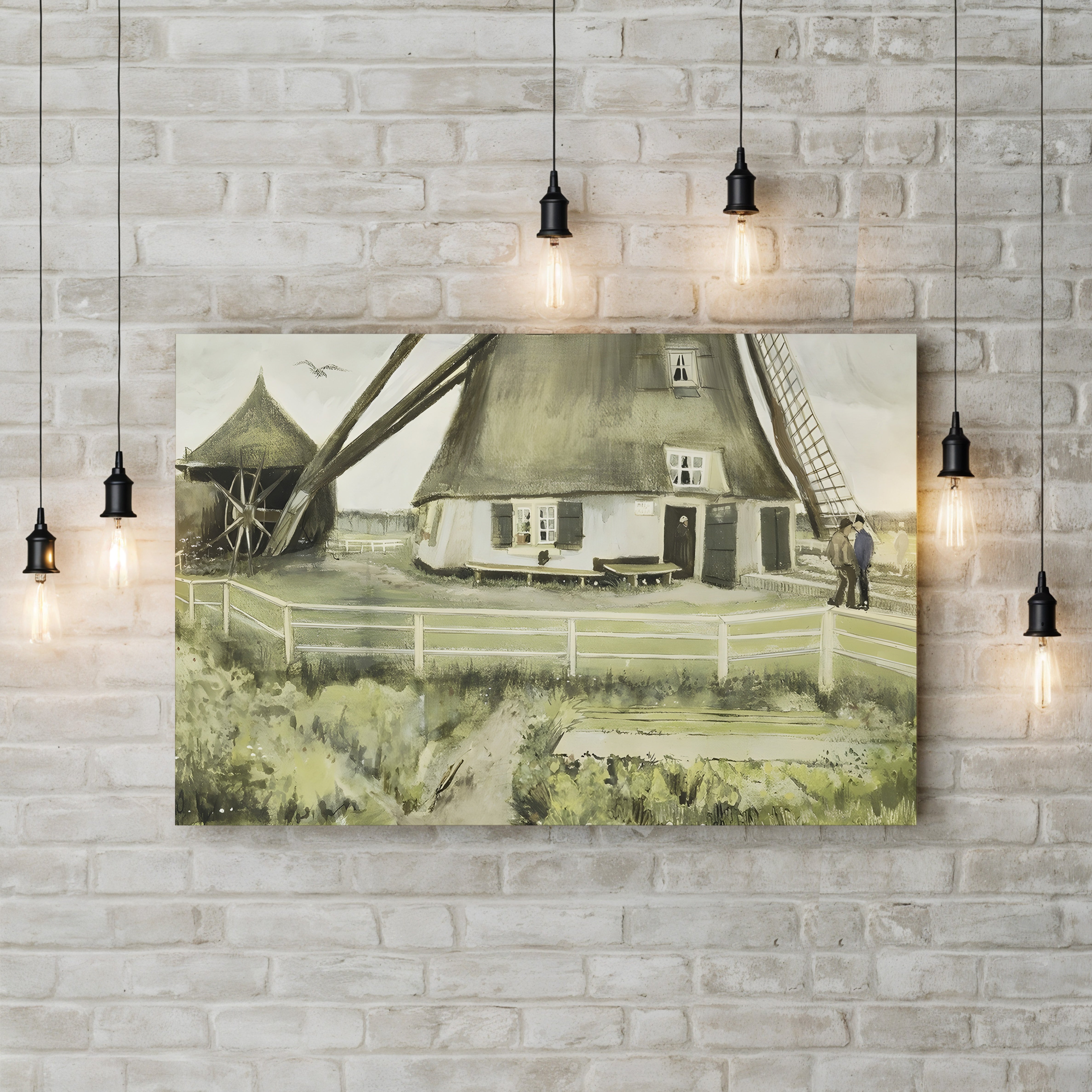 The Mill, 1881 – Vincent van Gogh Wall Art | Early Dutch Landscape Canvas Print