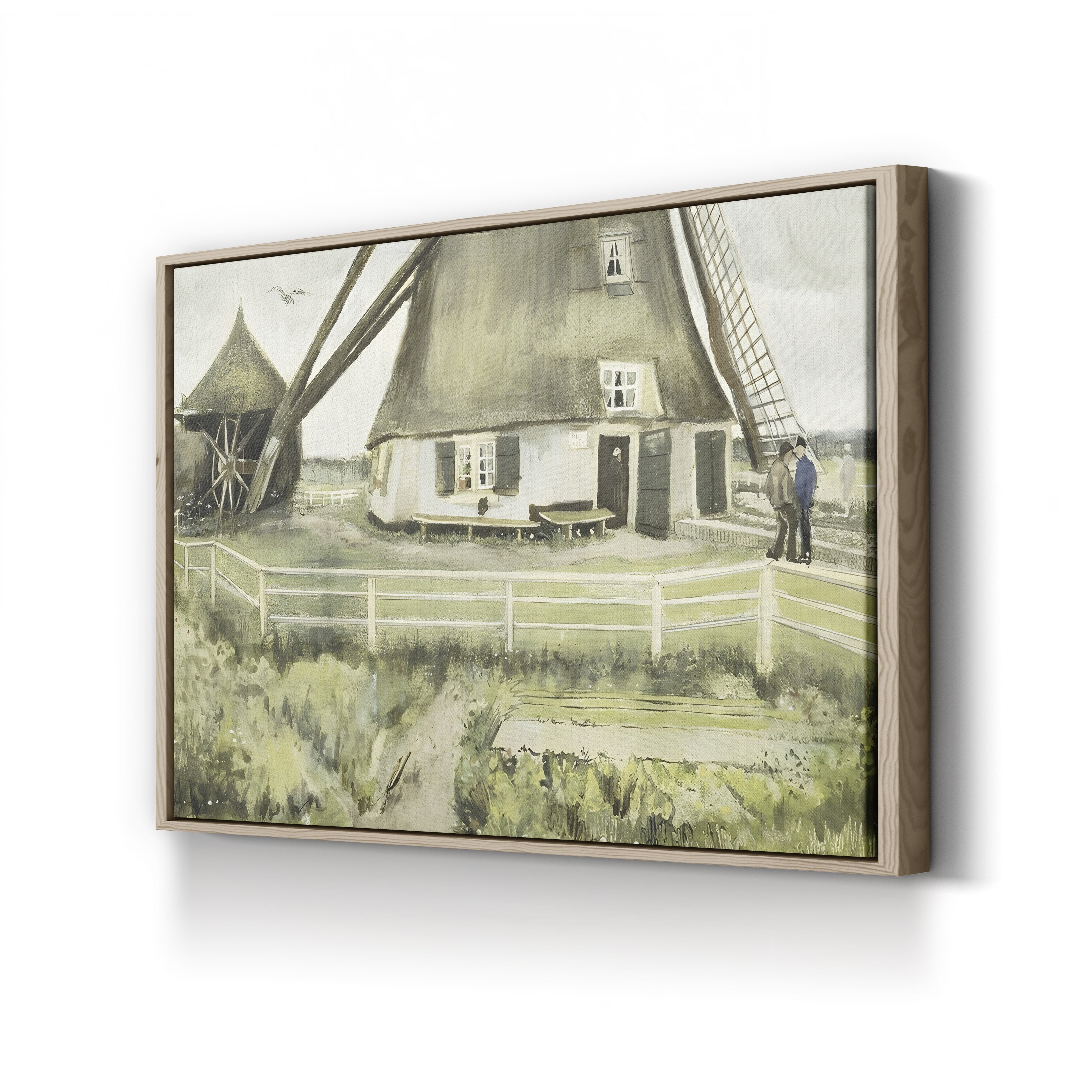 The Mill, 1881 – Vincent van Gogh Wall Art | Early Dutch Landscape Canvas Print