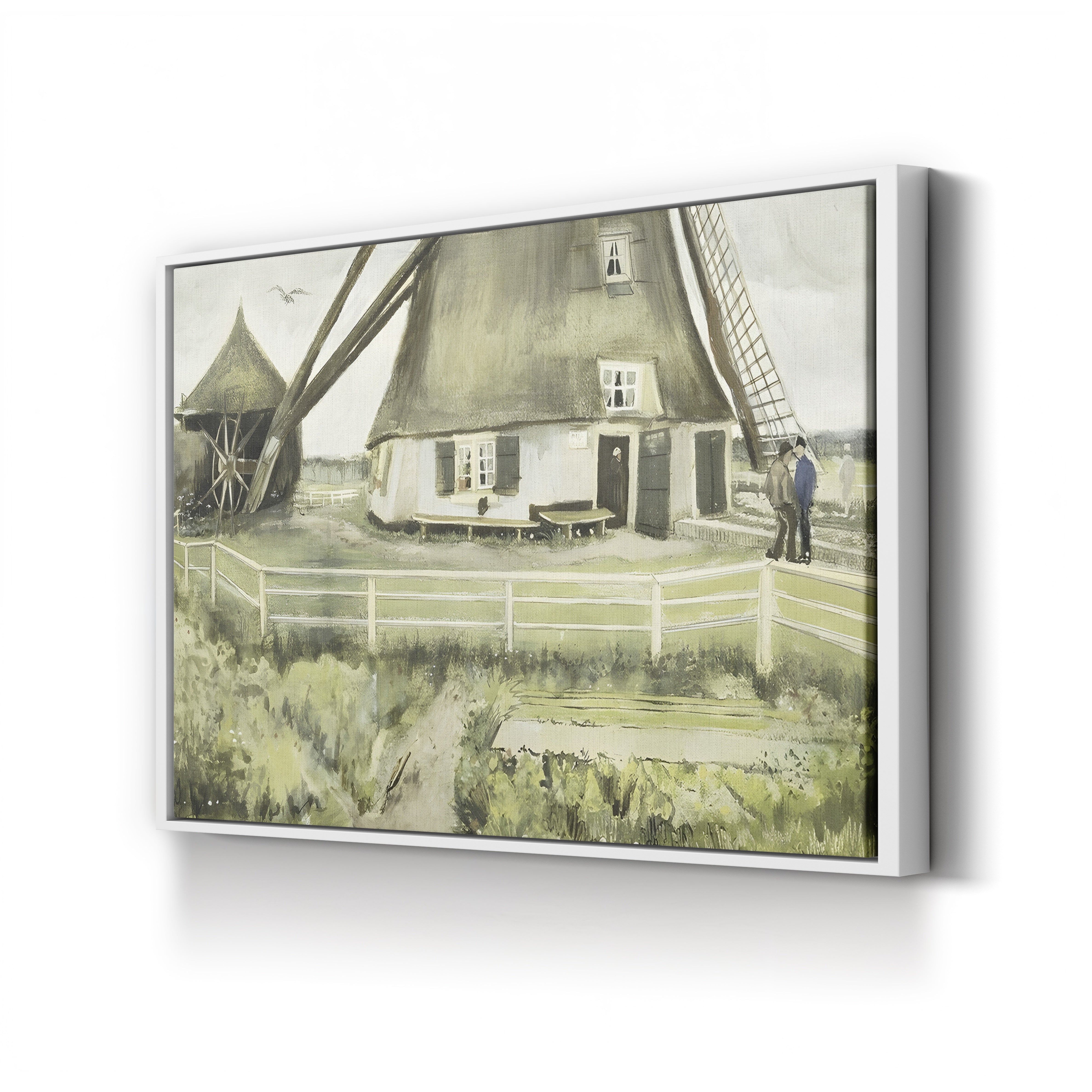 The Mill, 1881 – Vincent van Gogh Wall Art | Early Dutch Landscape Canvas Print