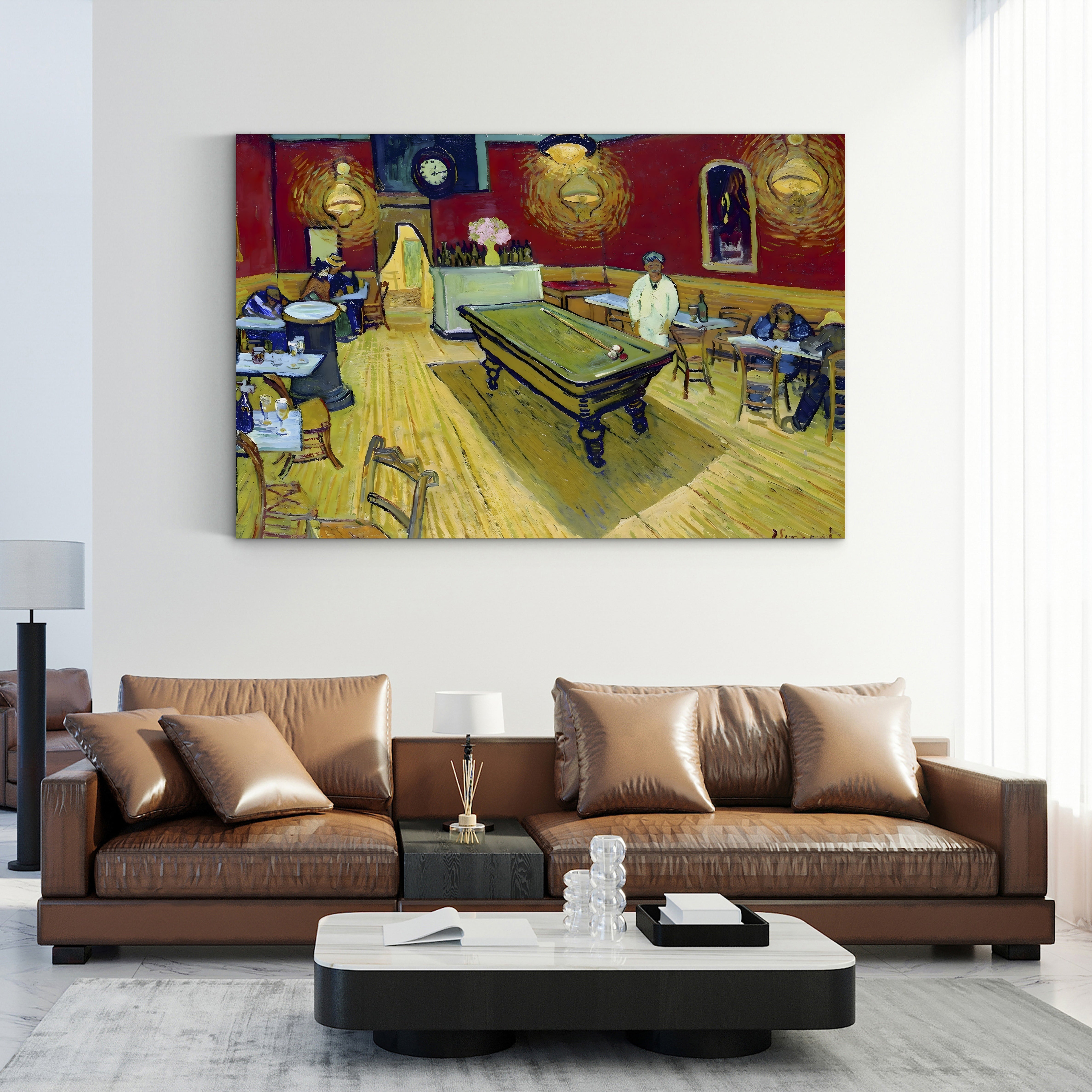 The Night Café, 1888 – Vincent van Gogh Wall Art | Post-Impressionist Interior Canvas Print