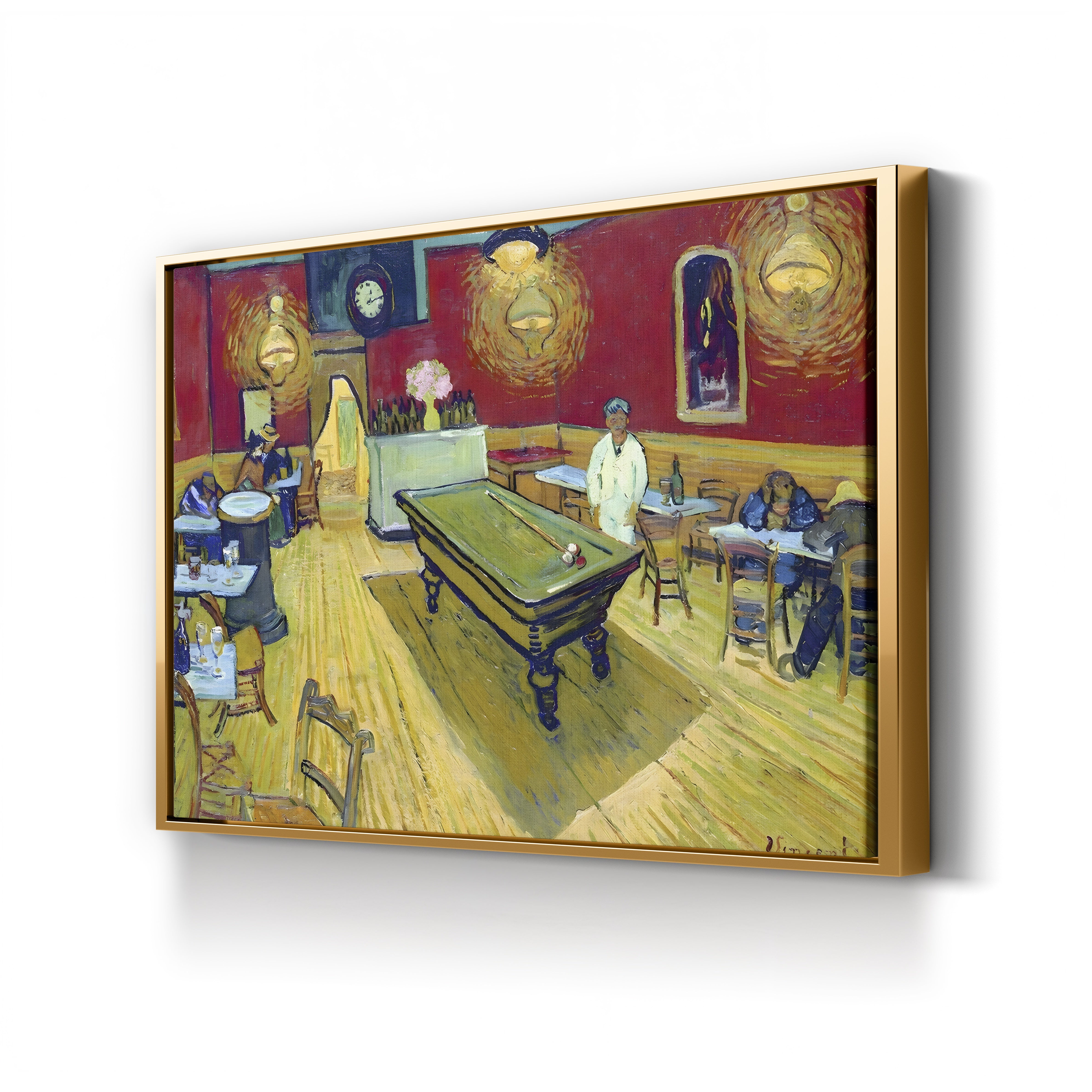 The Night Café, 1888 – Vincent van Gogh Wall Art | Post-Impressionist Interior Canvas Print