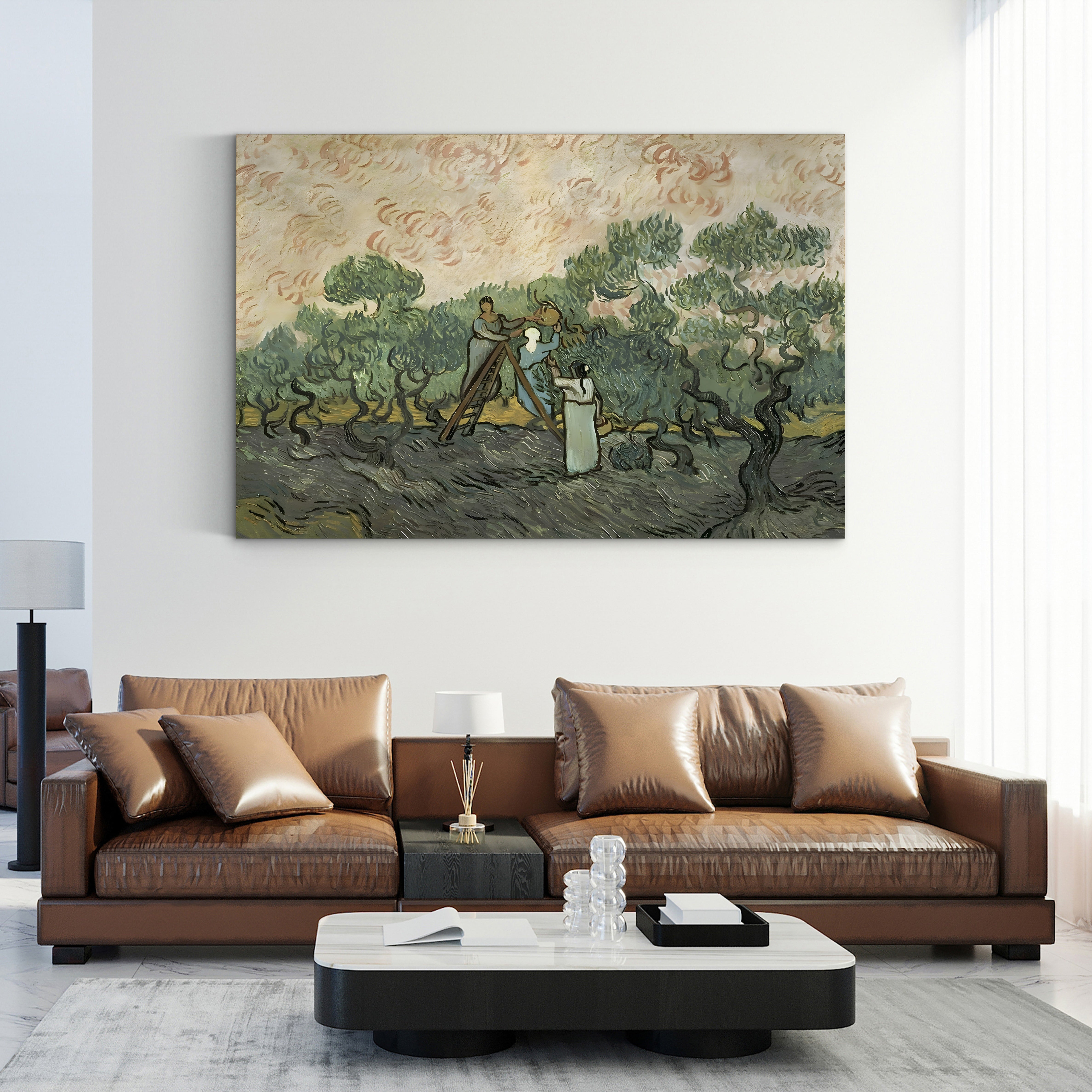 The Olive Pickers, Saint-Rémy, 1889 – Vincent van Gogh Wall Art | Post-Impressionist Figure Canvas Print