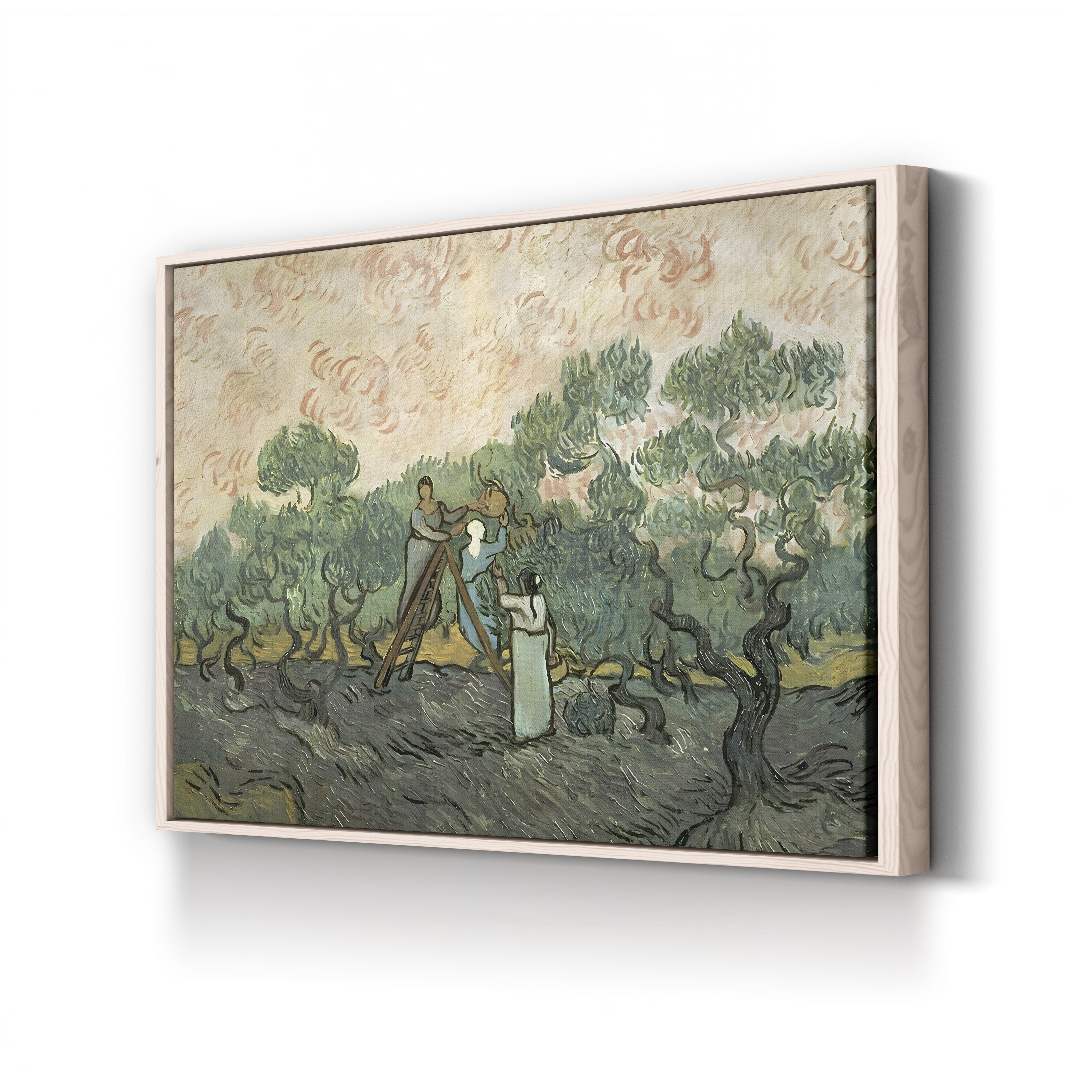 The Olive Pickers, Saint-Rémy, 1889 – Vincent van Gogh Wall Art | Post-Impressionist Figure Canvas Print