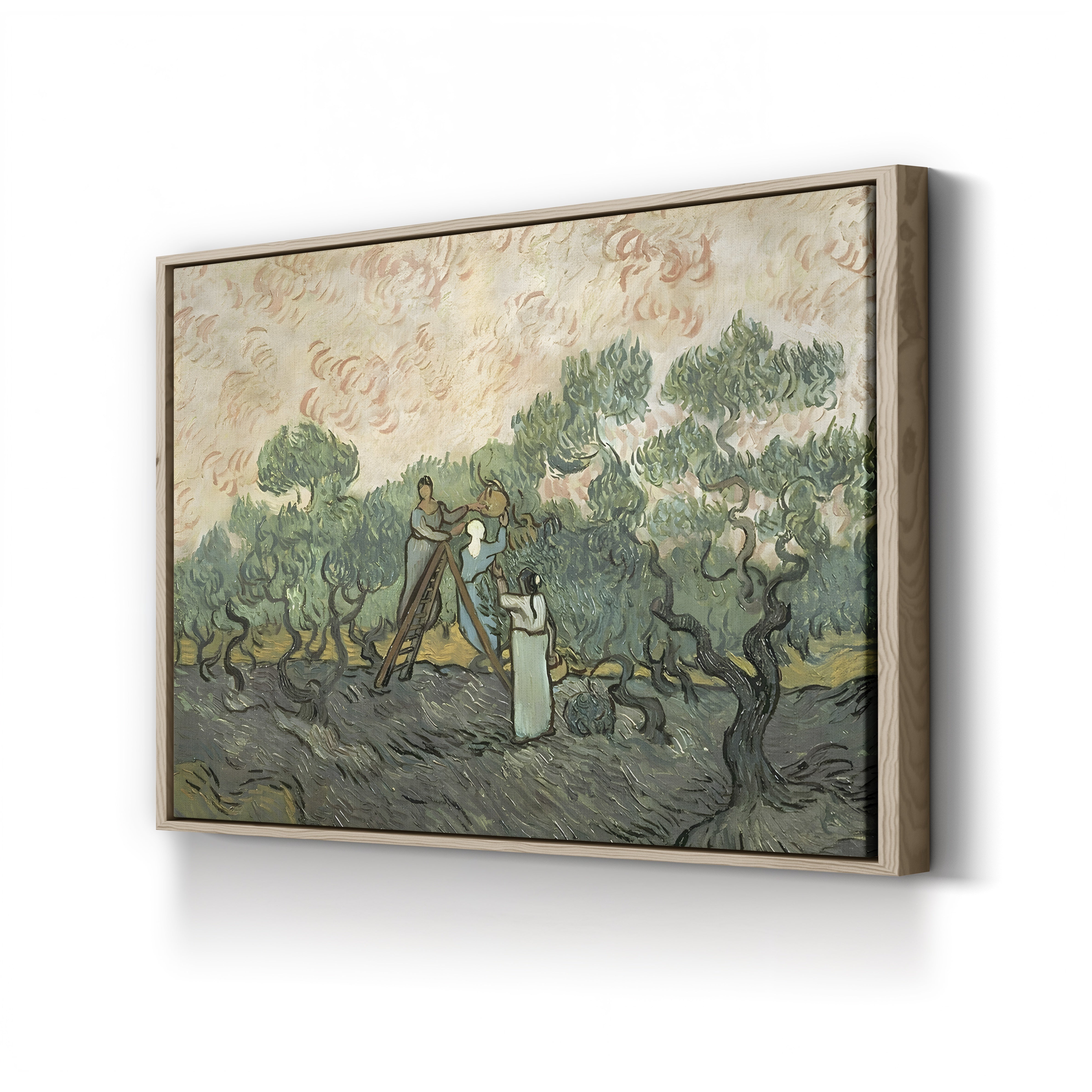 The Olive Pickers, Saint-Rémy, 1889 – Vincent van Gogh Wall Art | Post-Impressionist Figure Canvas Print