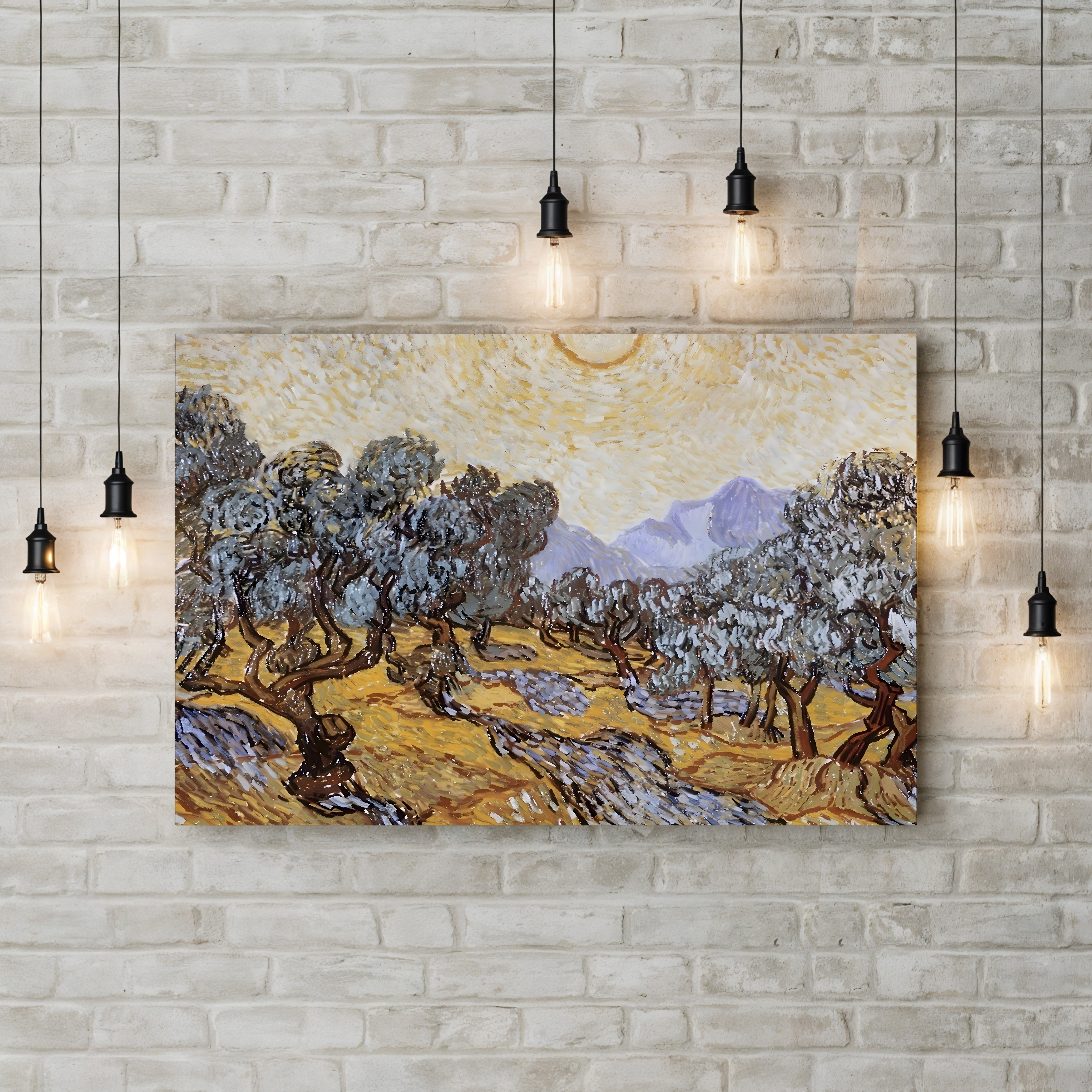 The Olive Trees – Vincent van Gogh Wall Art | Post-Impressionist Landscape Canvas Print