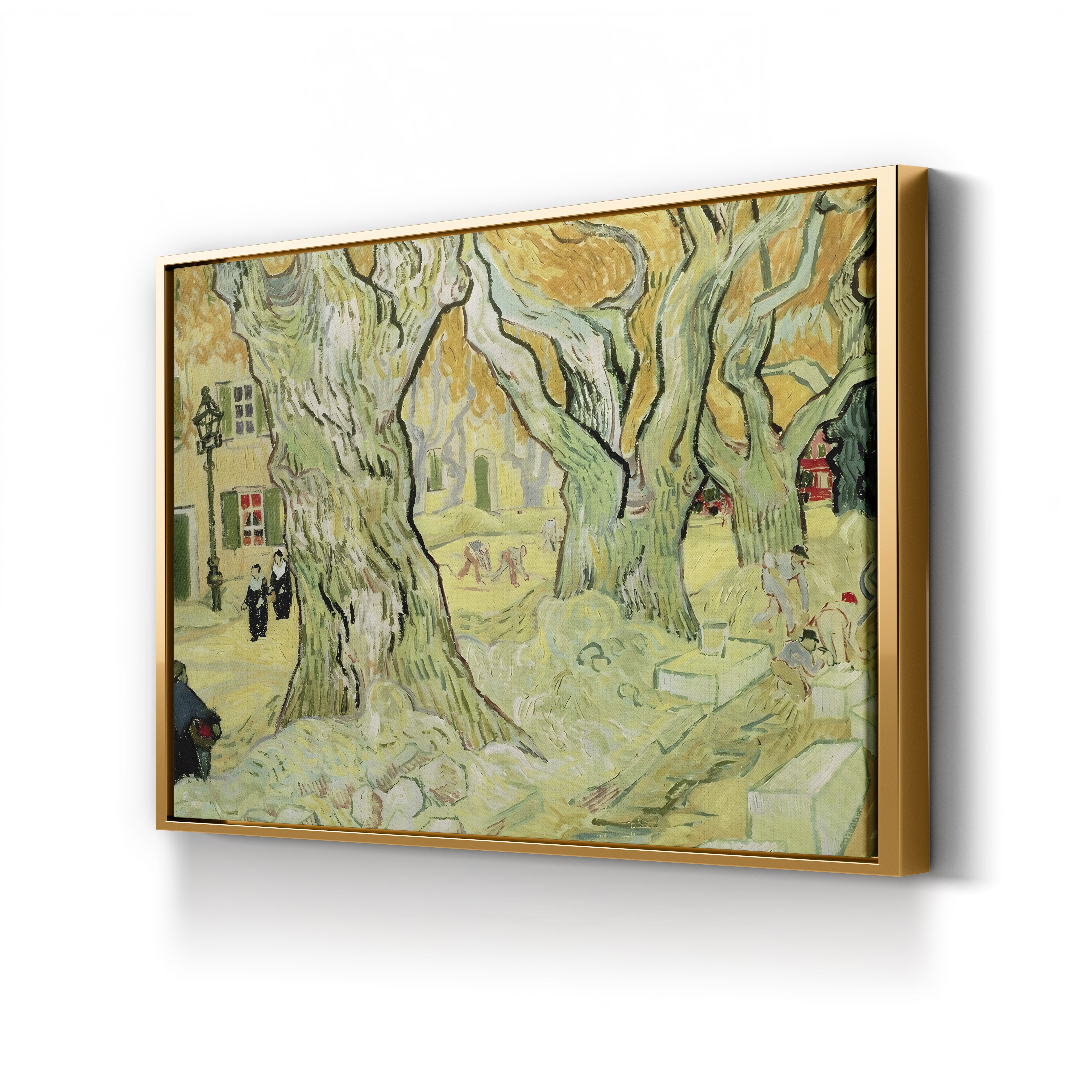The Road Menders, 1889 – Vincent van Gogh Wall Art | Post-Impressionist Landscape Canvas Print