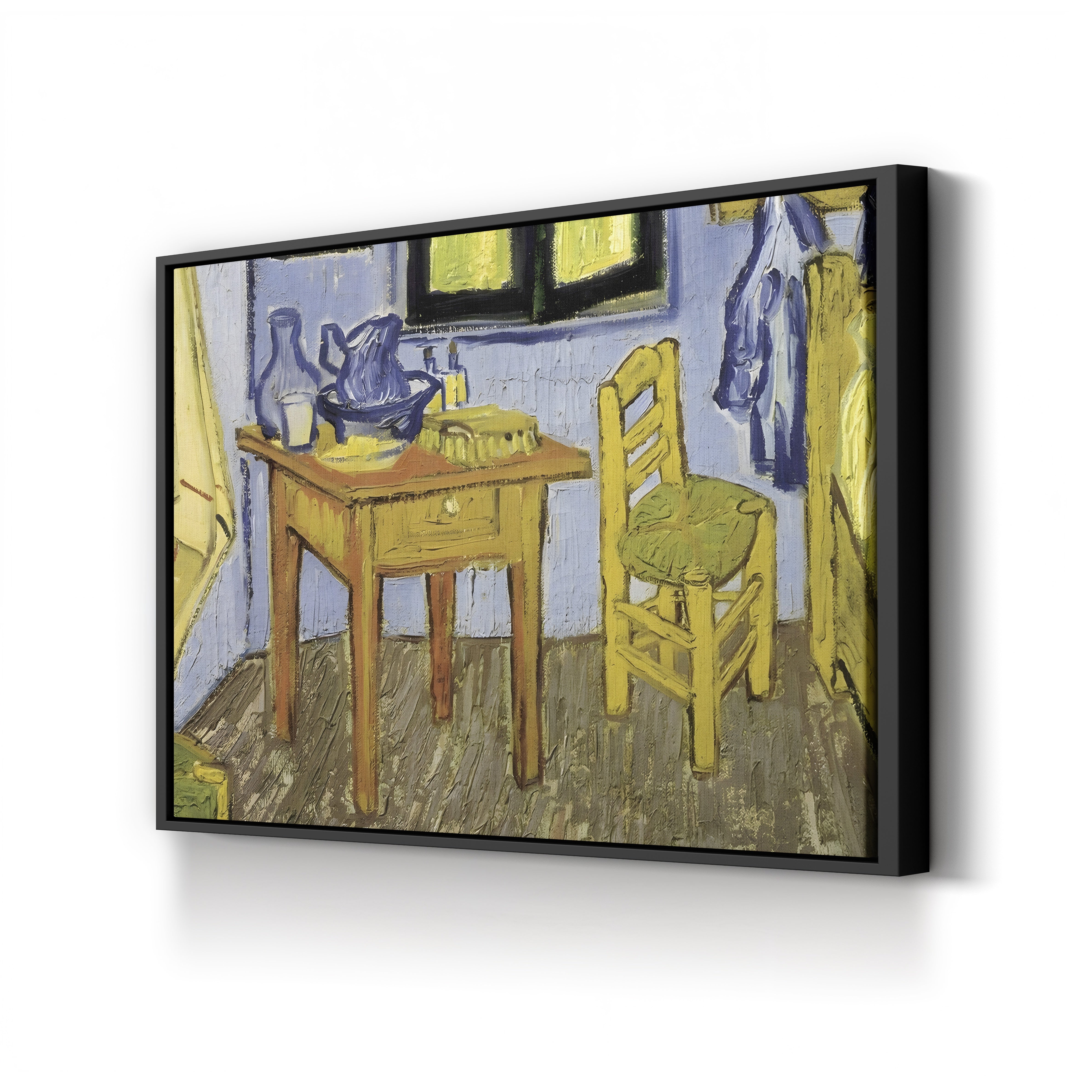The Room of Vincent van Gogh in Arles (Detail), 1889 – Vincent van Gogh Wall Art | Post-Impressionist Interior Canvas Print