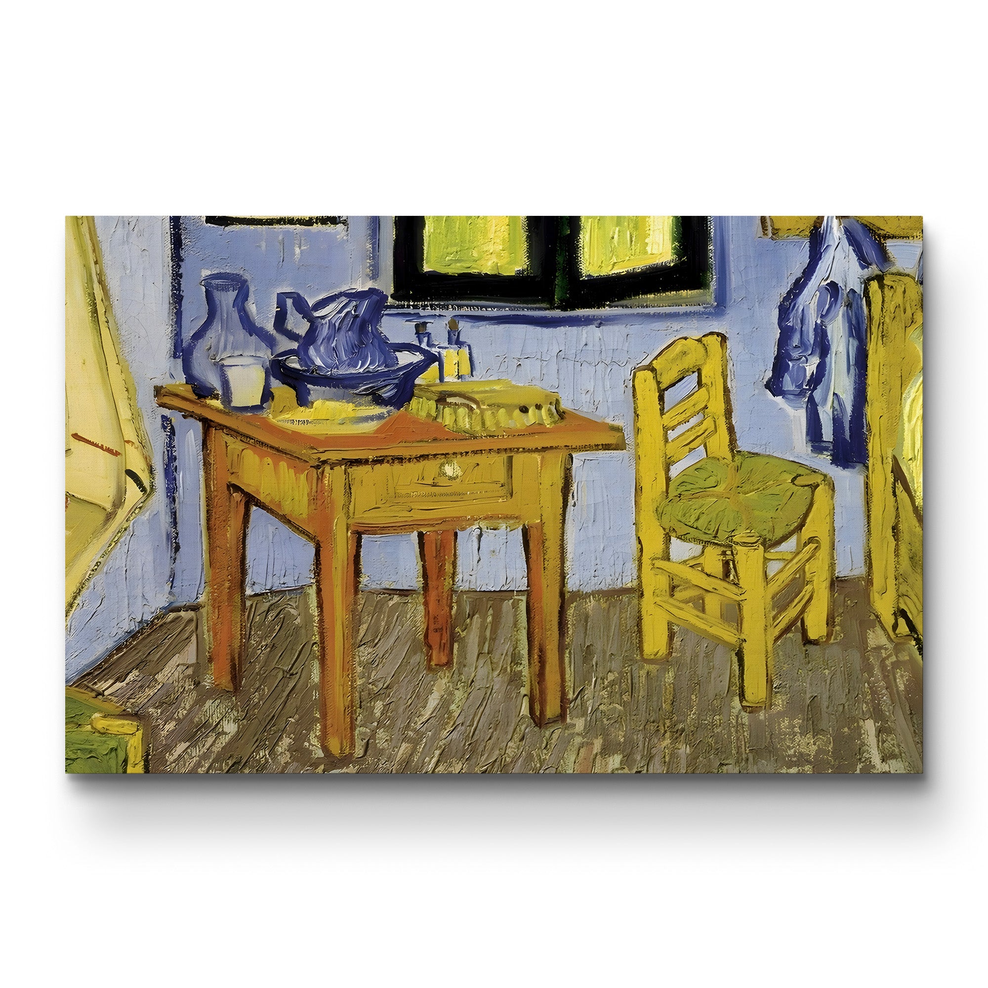 The Room of Vincent van Gogh in Arles (Detail), 1889 – Vincent van Gogh Wall Art | Post-Impressionist Interior Canvas Print