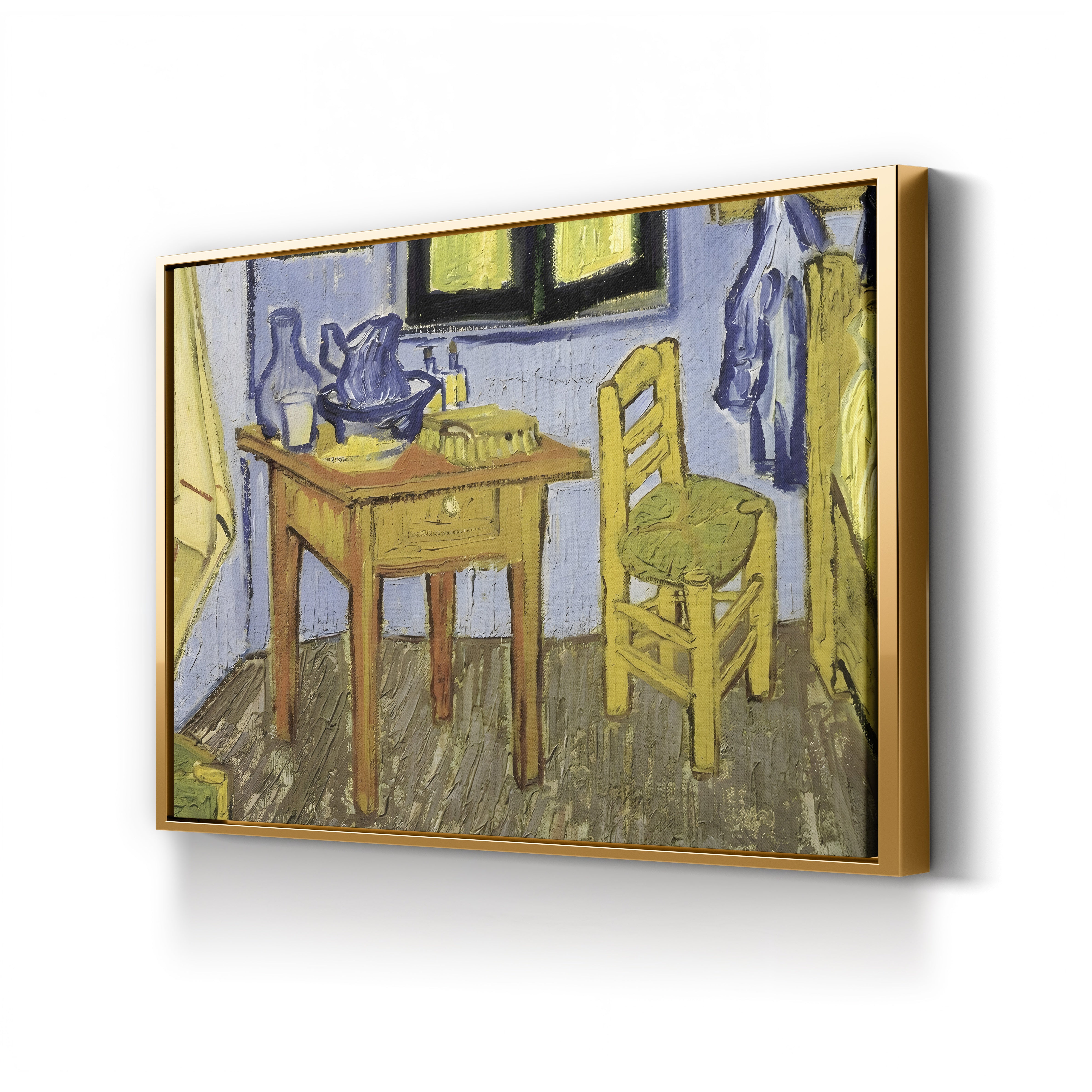 The Room of Vincent van Gogh in Arles (Detail), 1889 – Vincent van Gogh Wall Art | Post-Impressionist Interior Canvas Print
