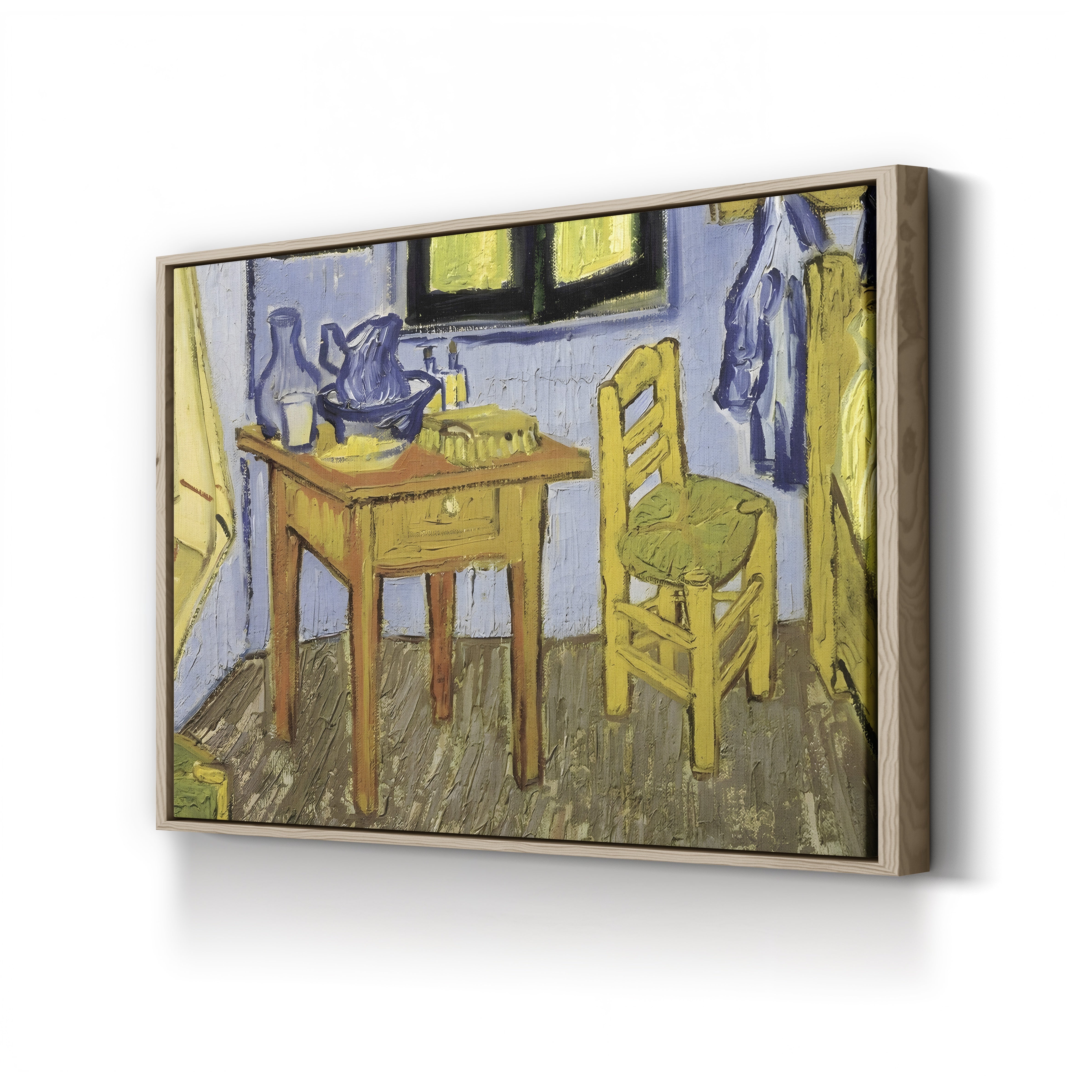 The Room of Vincent van Gogh in Arles (Detail), 1889 – Vincent van Gogh Wall Art | Post-Impressionist Interior Canvas Print
