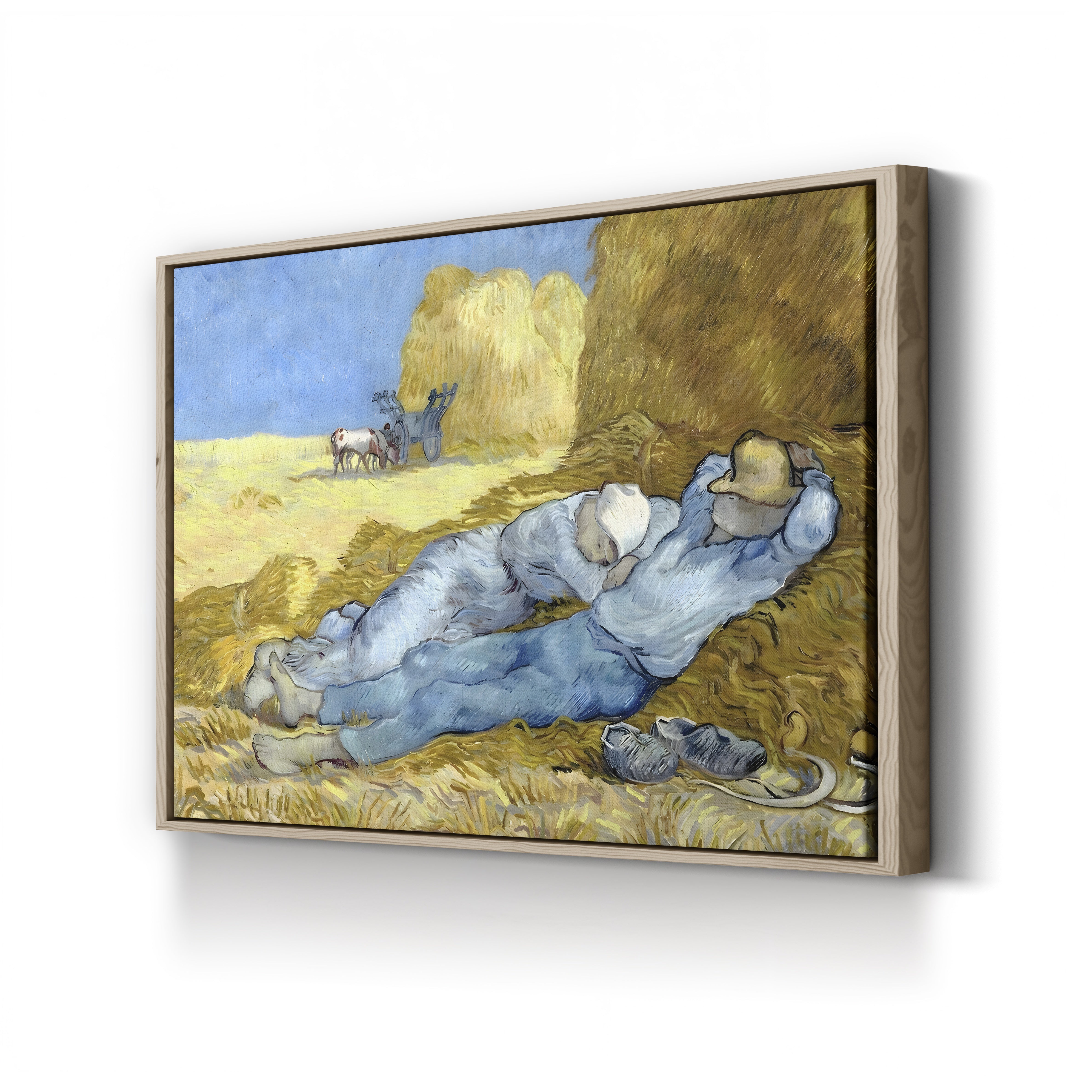 The Siesta (After Millet) – Vincent van Gogh Wall Art | Post-Impressionist Figure Canvas Print