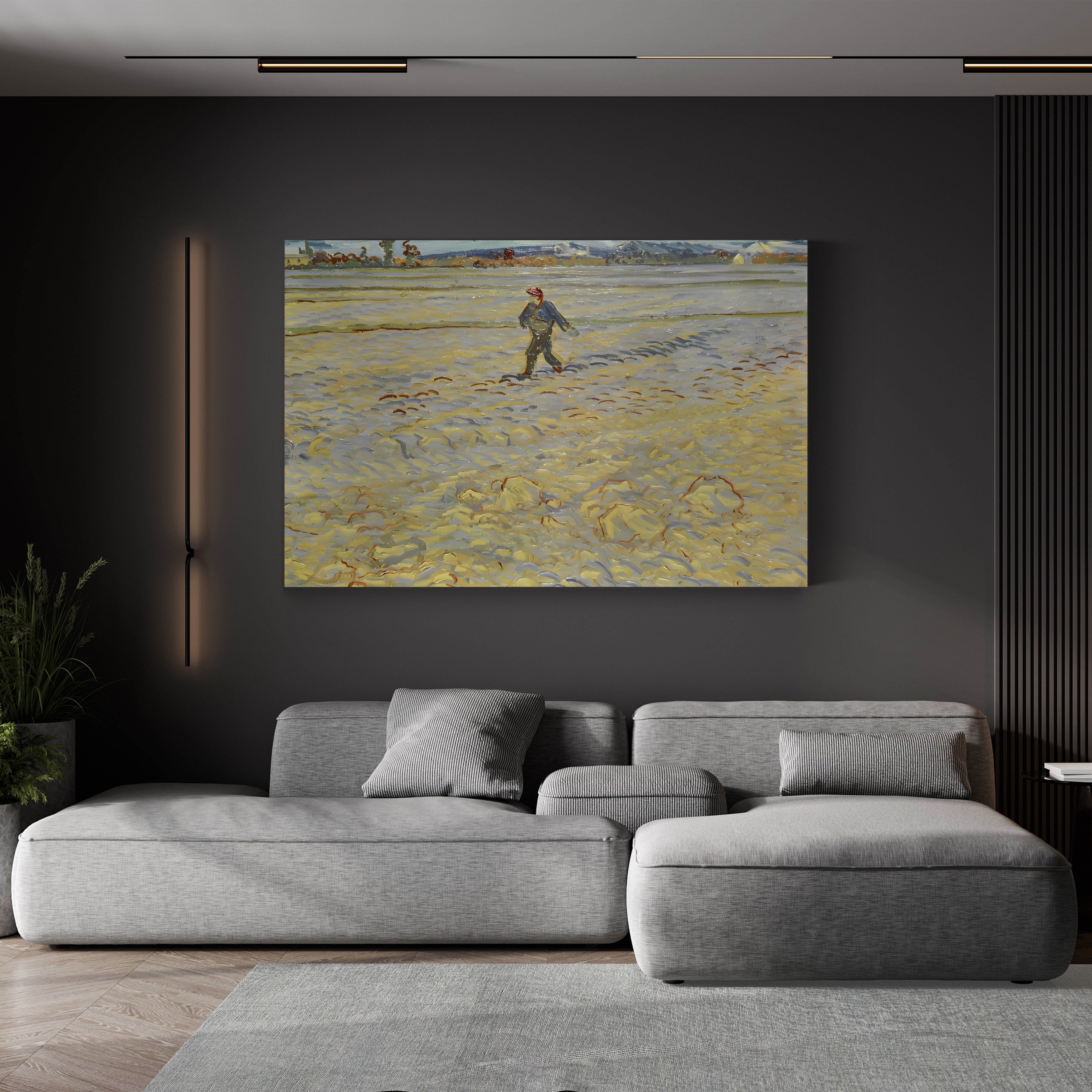 The Sower, 1888 – Vincent van Gogh Wall Art | Post-Impressionist Landscape Canvas Print