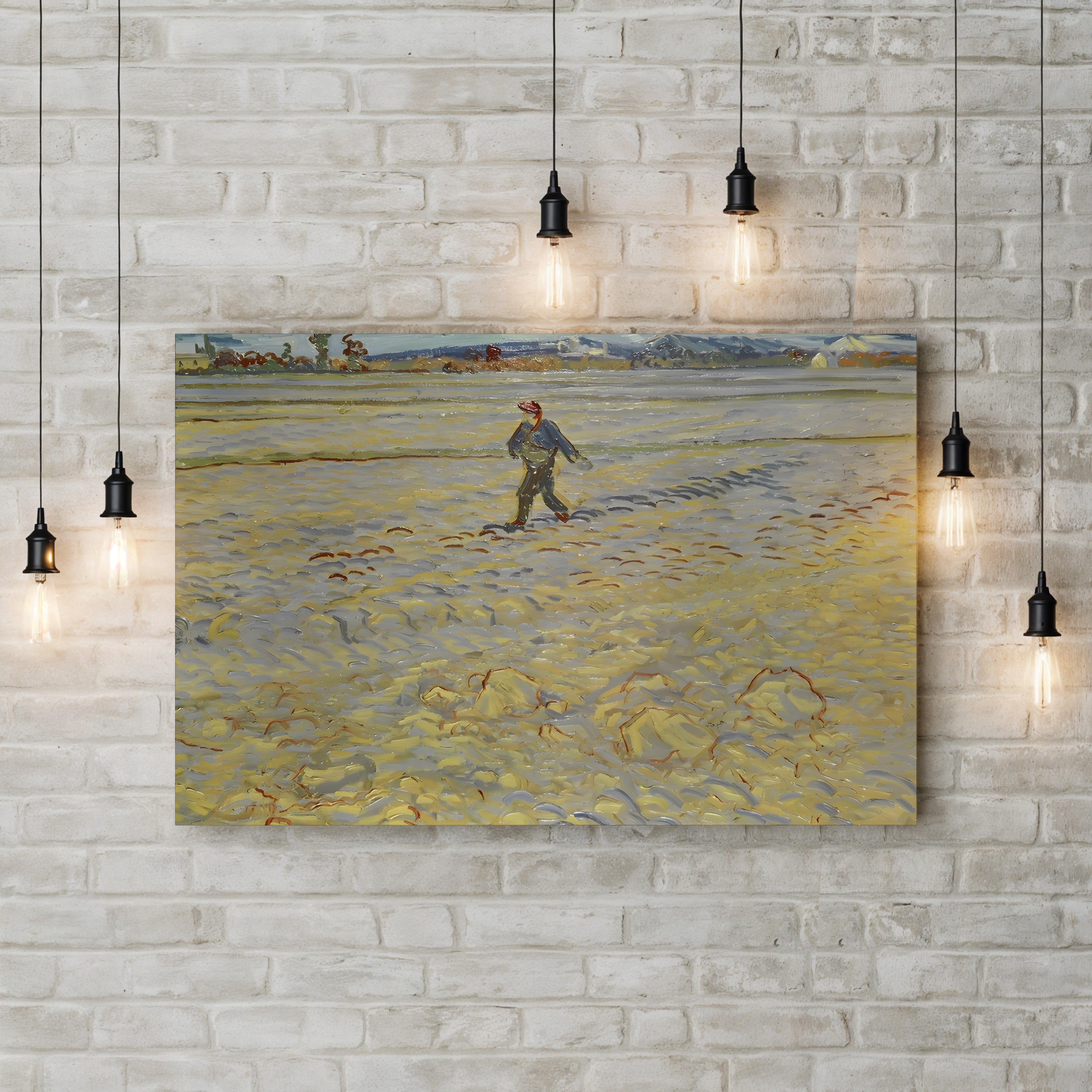 The Sower, 1888 – Vincent van Gogh Wall Art | Post-Impressionist Landscape Canvas Print