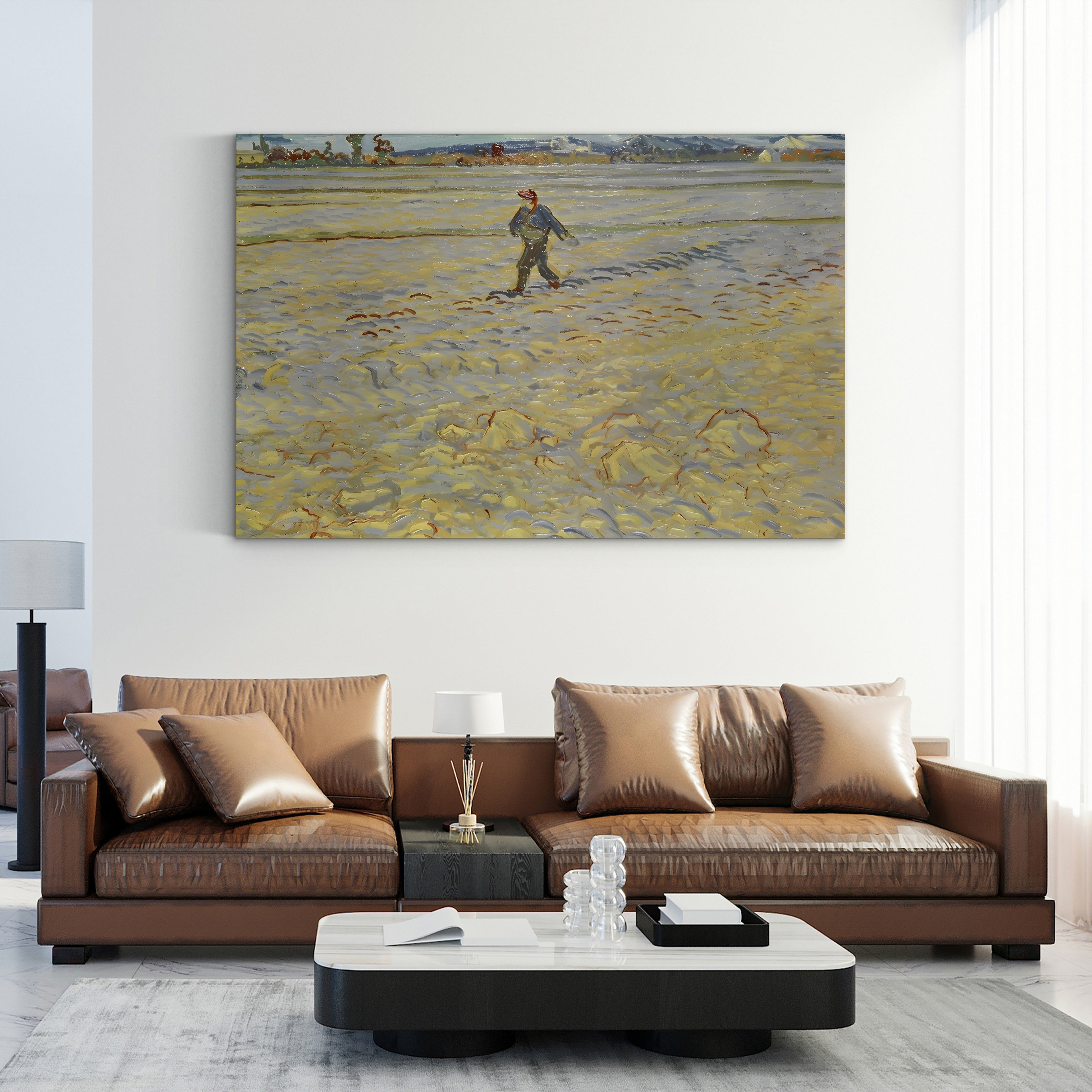 The Sower, 1888 – Vincent van Gogh Wall Art | Post-Impressionist Landscape Canvas Print