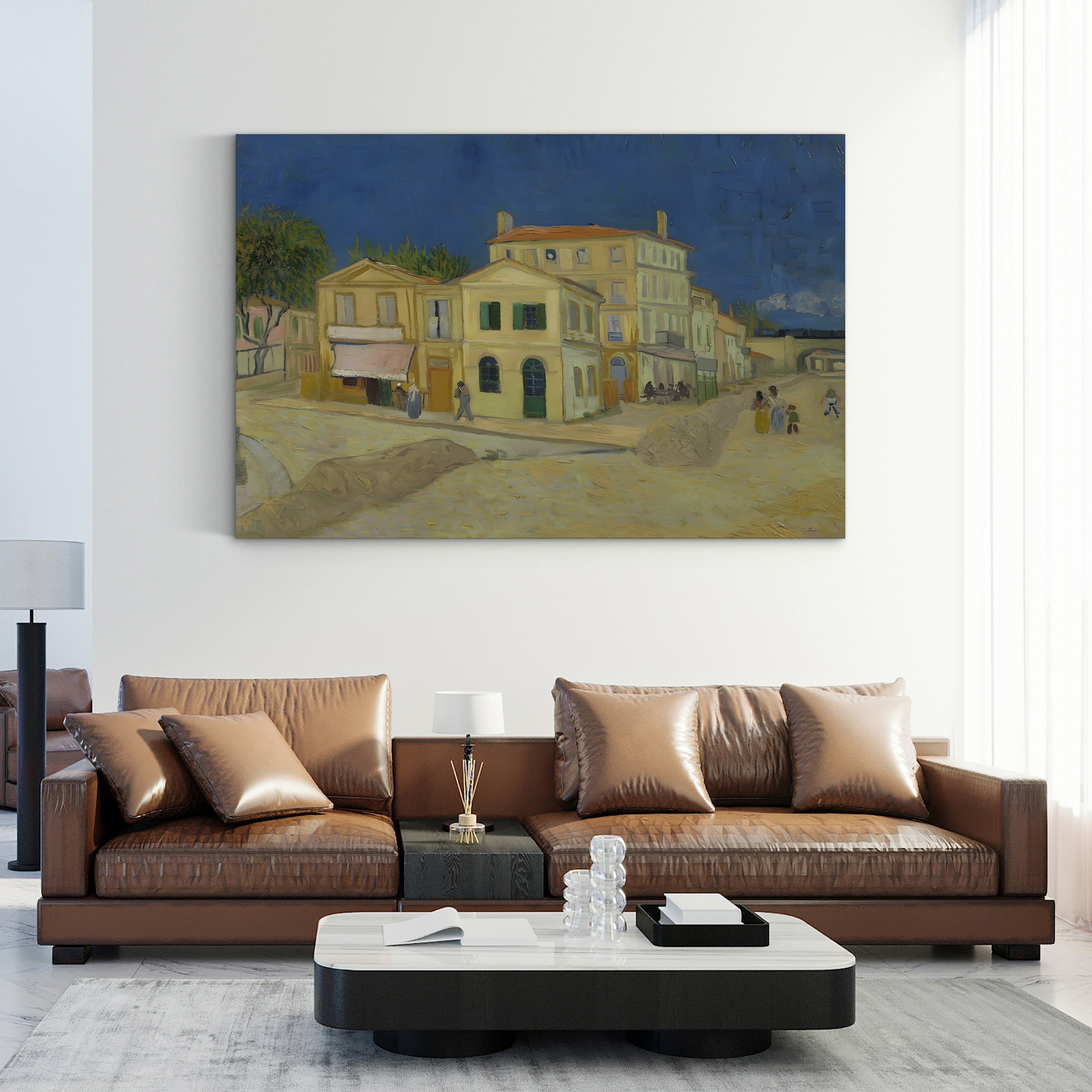 The Yellow House, 1888 – Vincent van Gogh Wall Art | Post-Impressionist Architecture Canvas Print