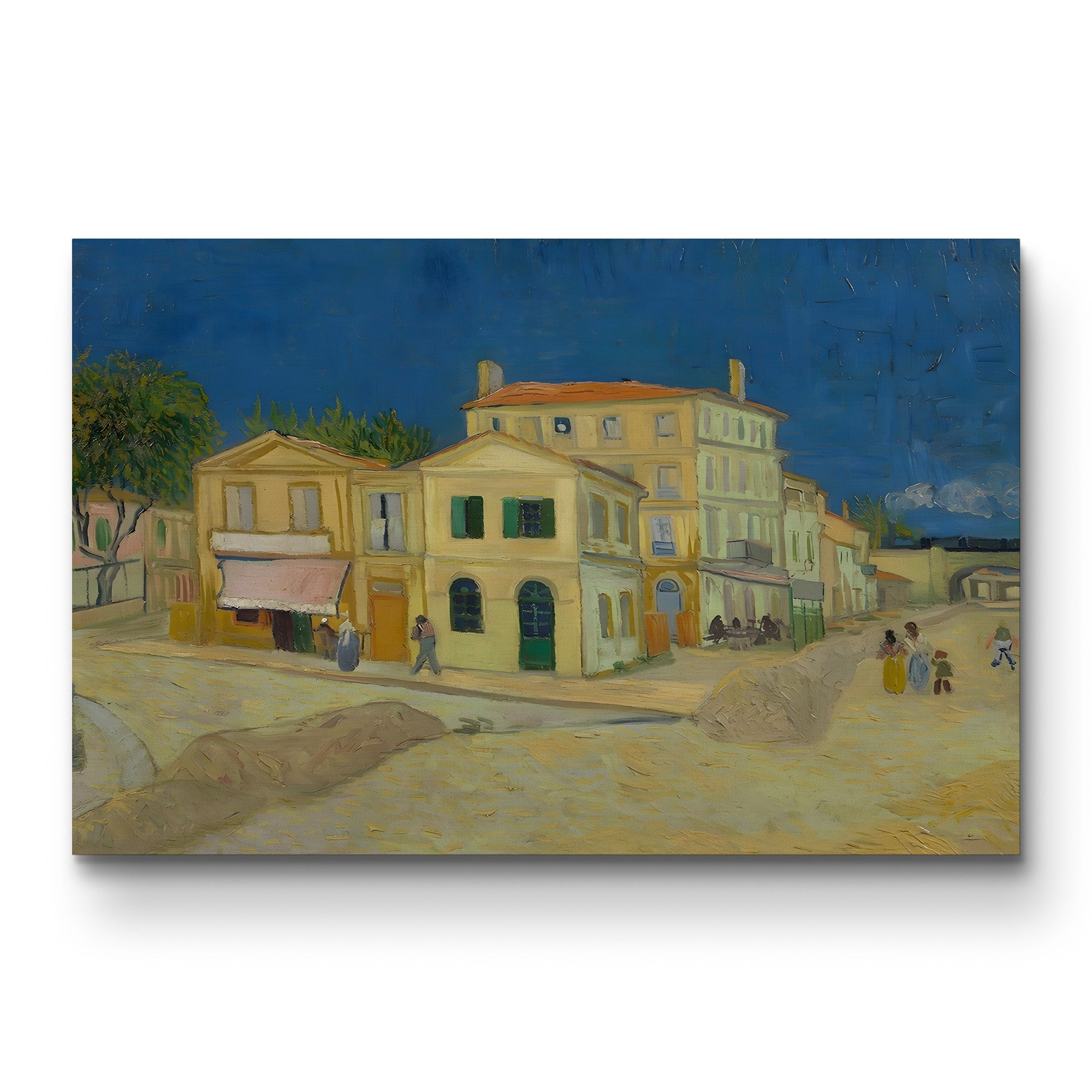 The Yellow House, 1888 – Vincent van Gogh Wall Art | Post-Impressionist Architecture Canvas Print