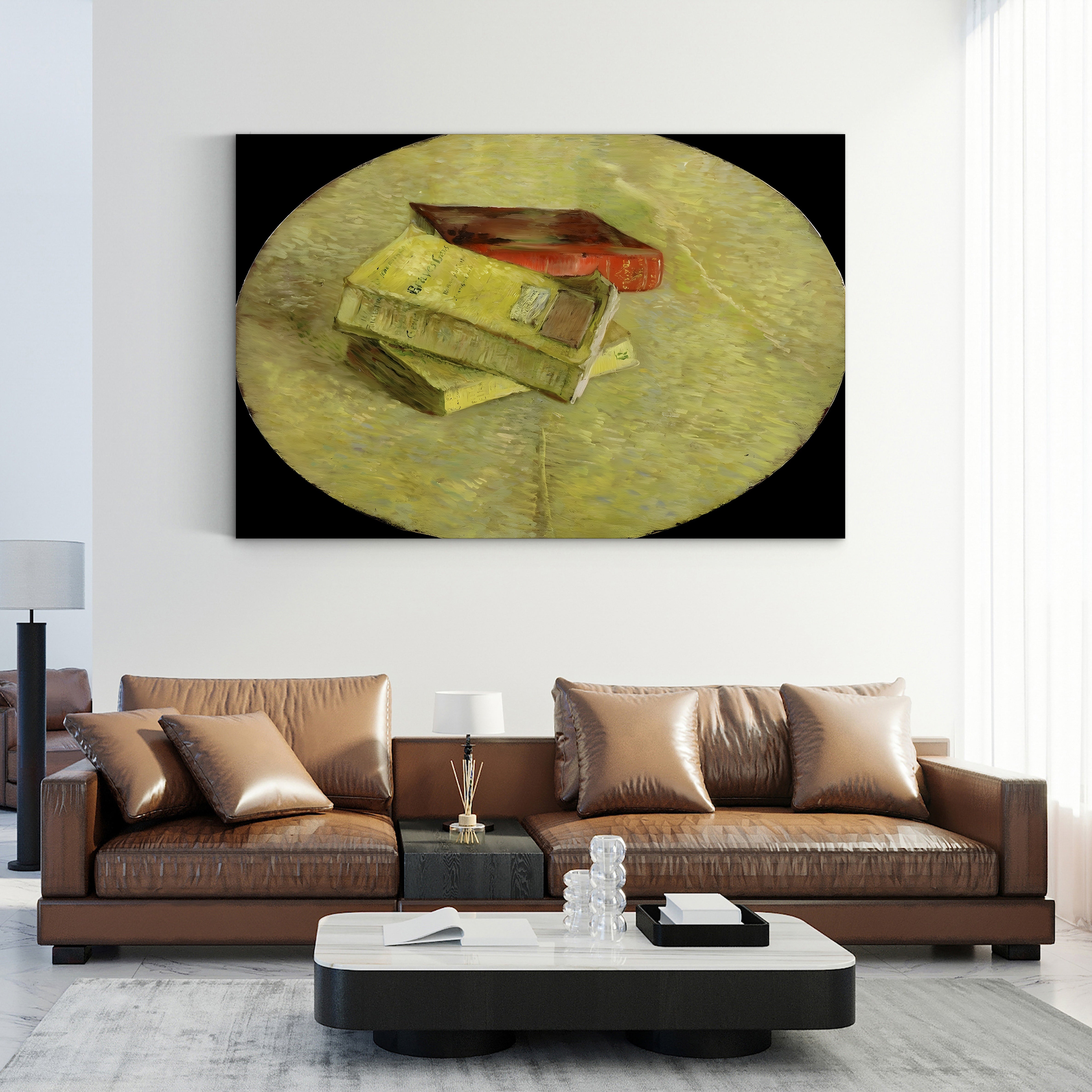 Three Books – Vincent van Gogh Wall Art | Post-Impressionist Still Life Canvas Print