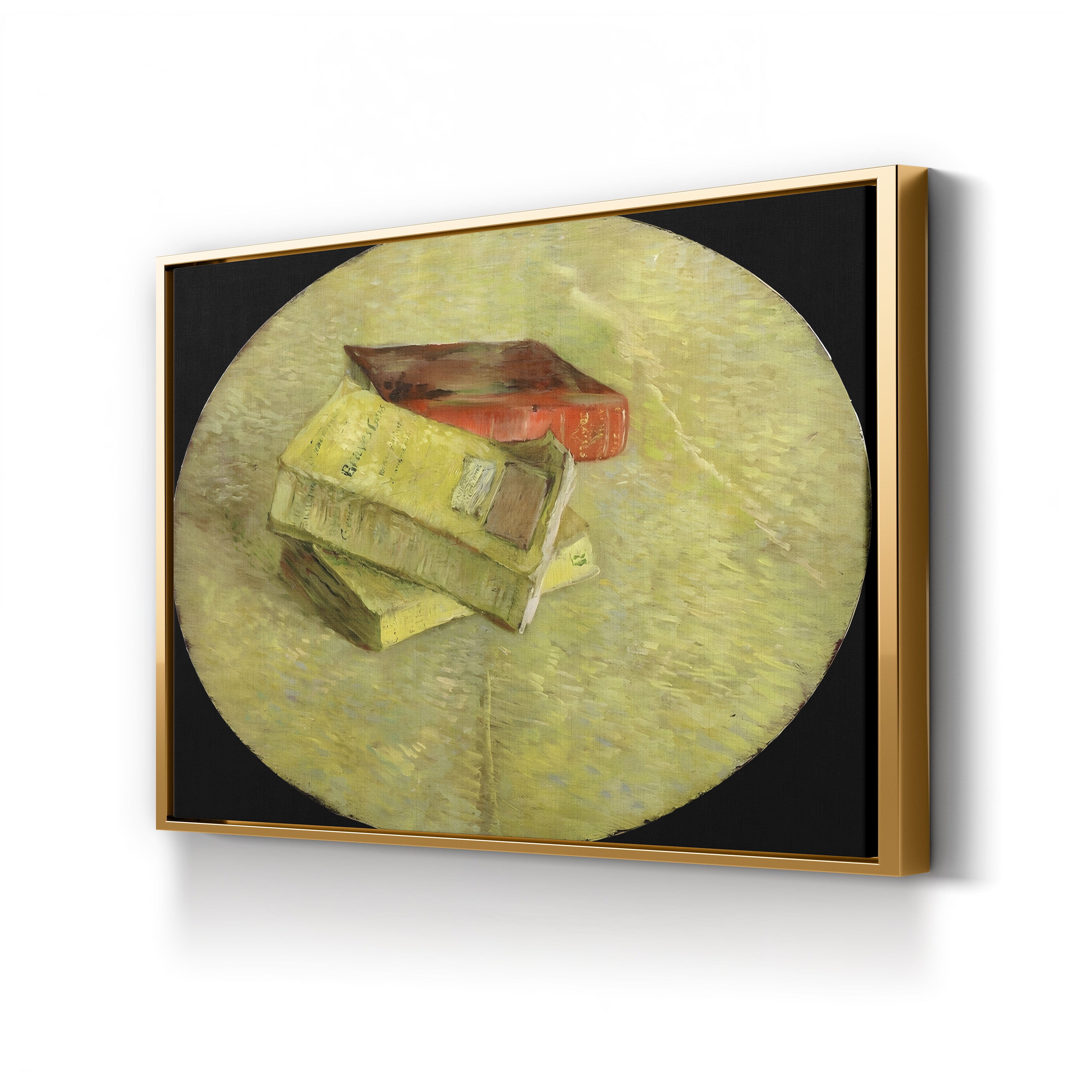 Three Books – Vincent van Gogh Wall Art | Post-Impressionist Still Life Canvas Print