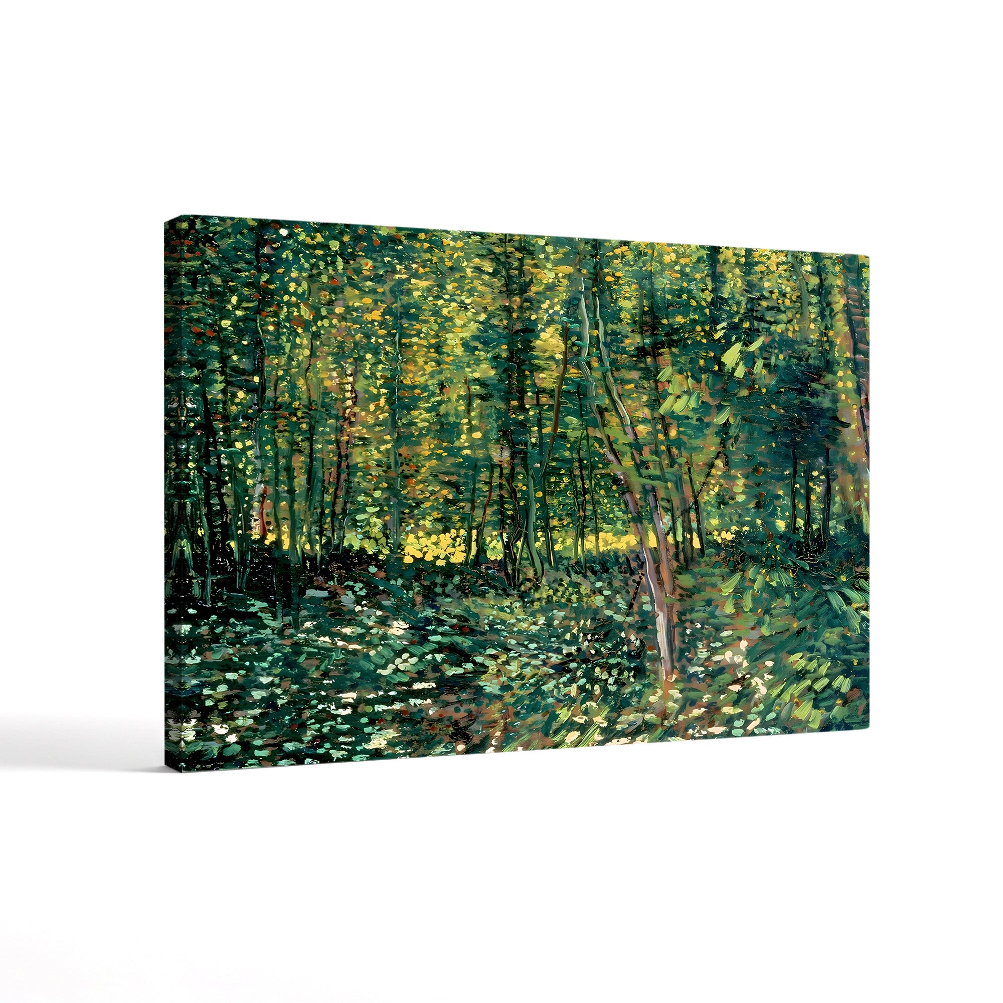 Trees and Undergrowth, 1887 – Vincent van Gogh Wall Art | Post-Impressionist Forest Canvas Print