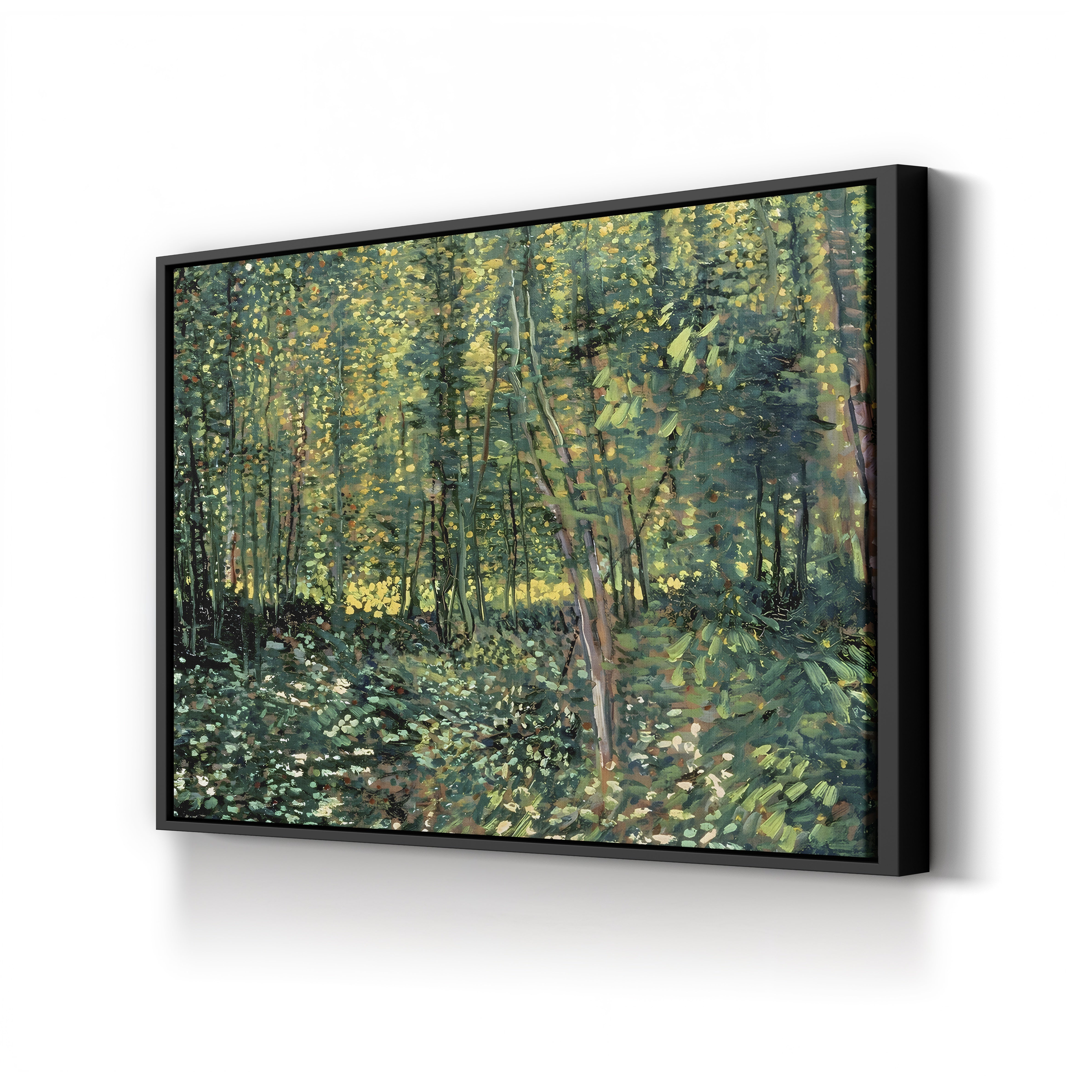 Trees and Undergrowth, 1887 – Vincent van Gogh Wall Art | Post-Impressionist Forest Canvas Print