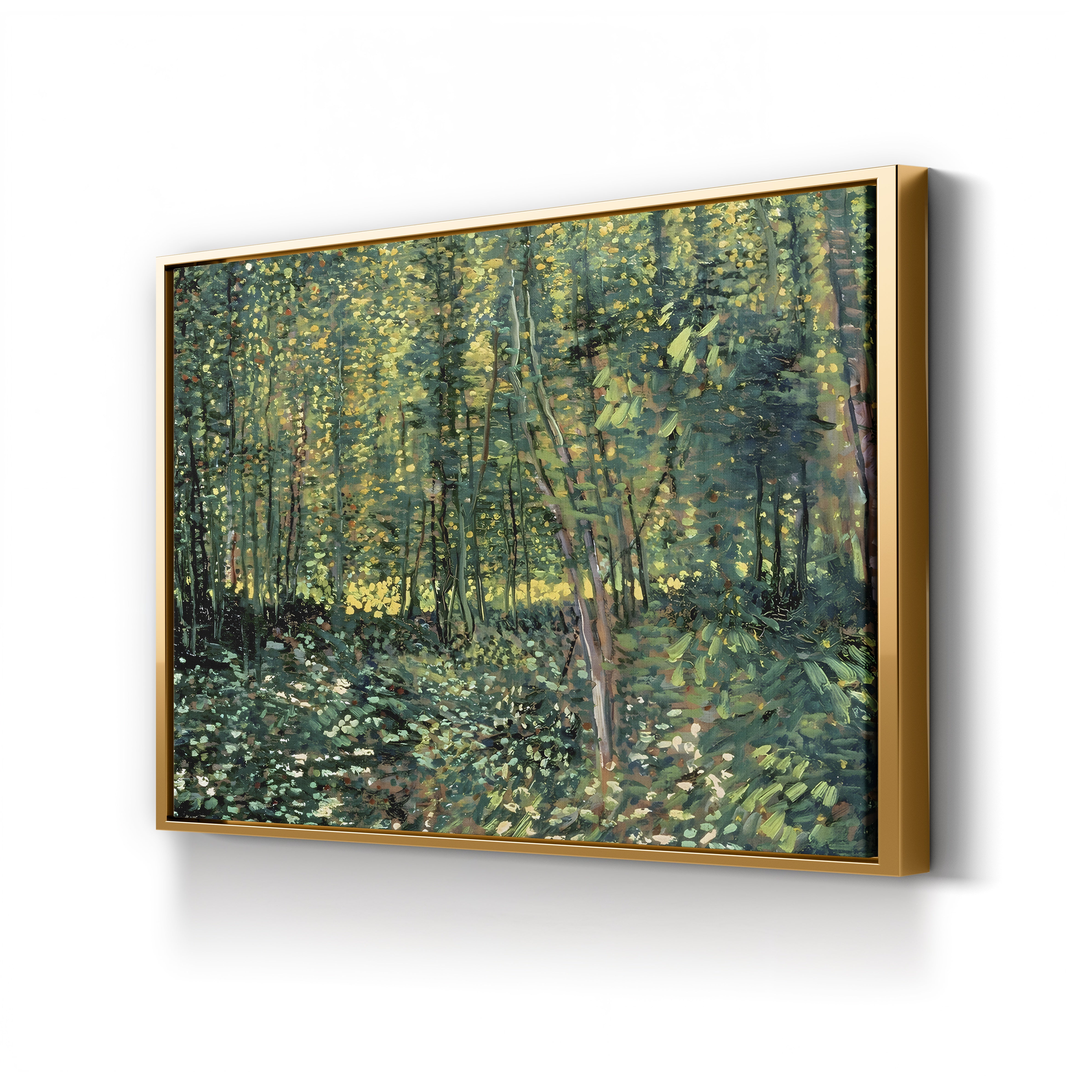 Trees and Undergrowth, 1887 – Vincent van Gogh Wall Art | Post-Impressionist Forest Canvas Print