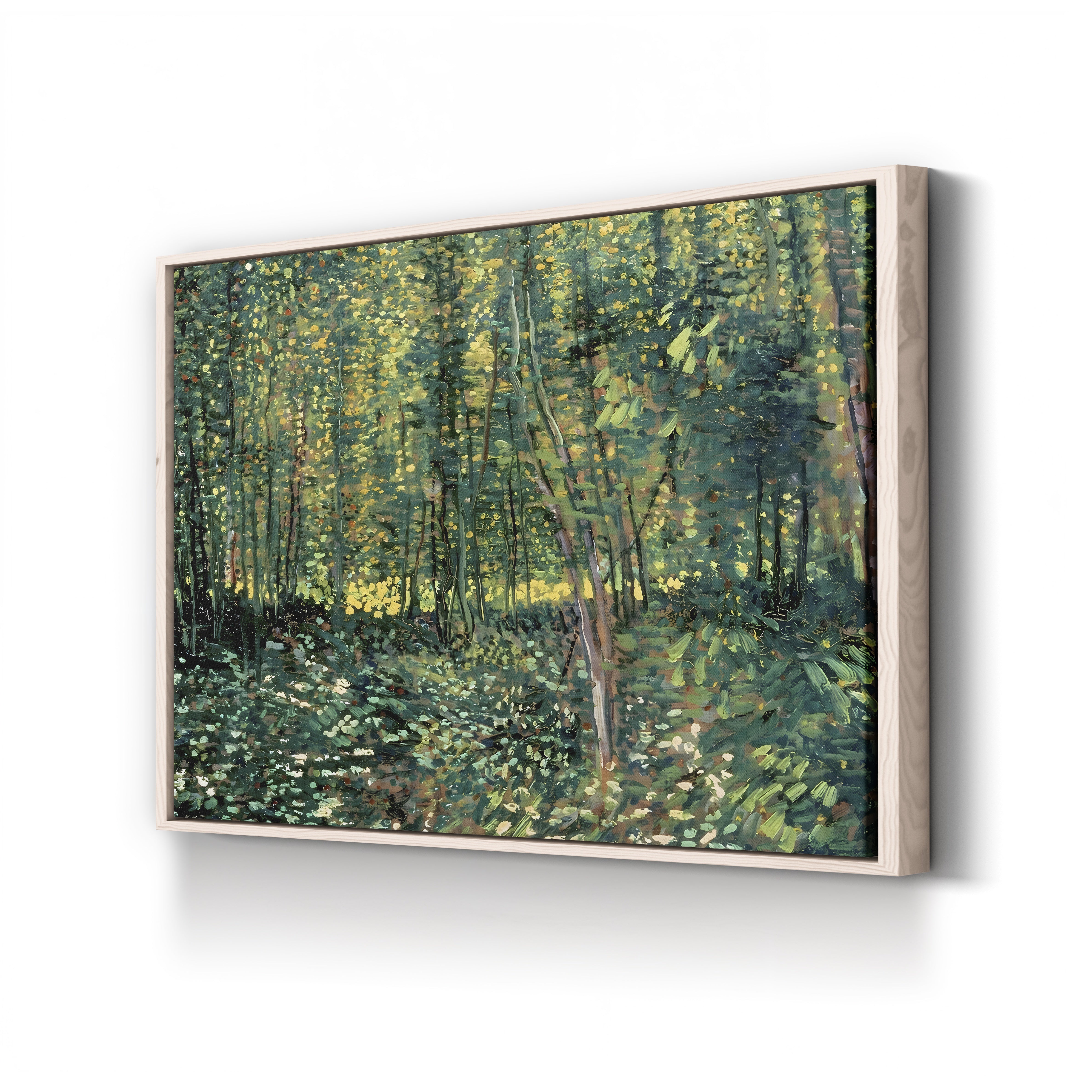 Trees and Undergrowth, 1887 – Vincent van Gogh Wall Art | Post-Impressionist Forest Canvas Print