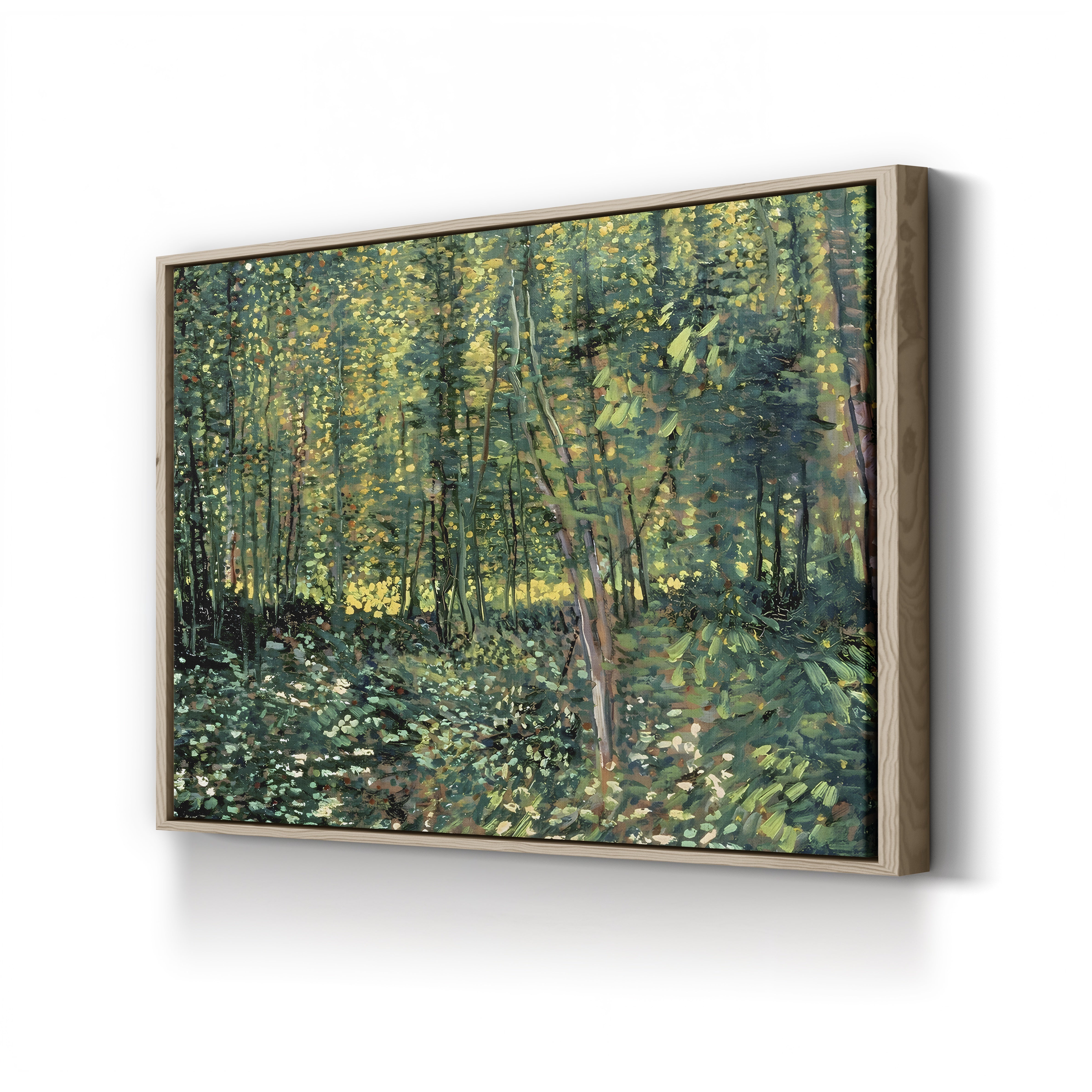 Trees and Undergrowth, 1887 – Vincent van Gogh Wall Art | Post-Impressionist Forest Canvas Print