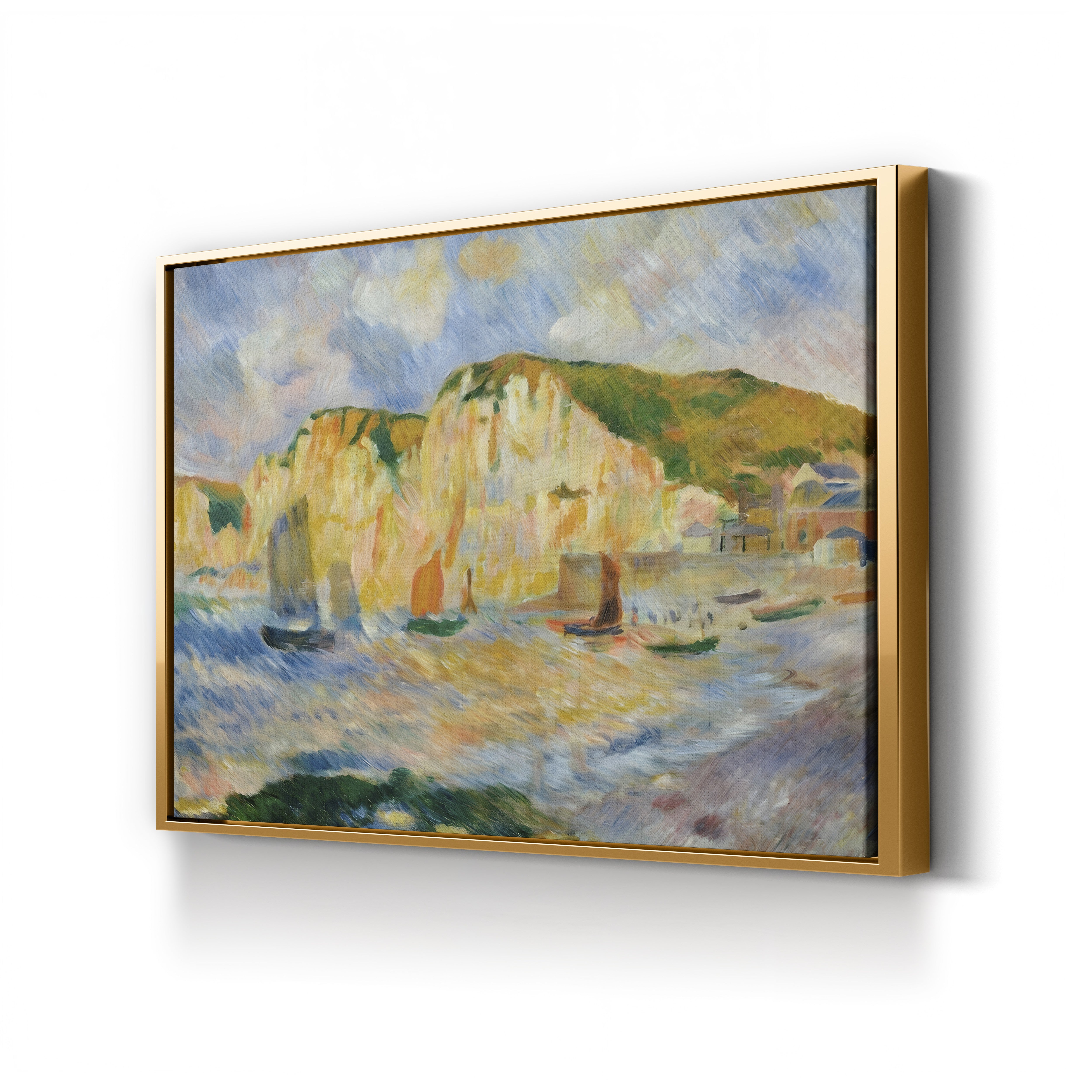 Sea and Cliffs – Renoir Wall Art | Impressionist Seascape Canvas Print