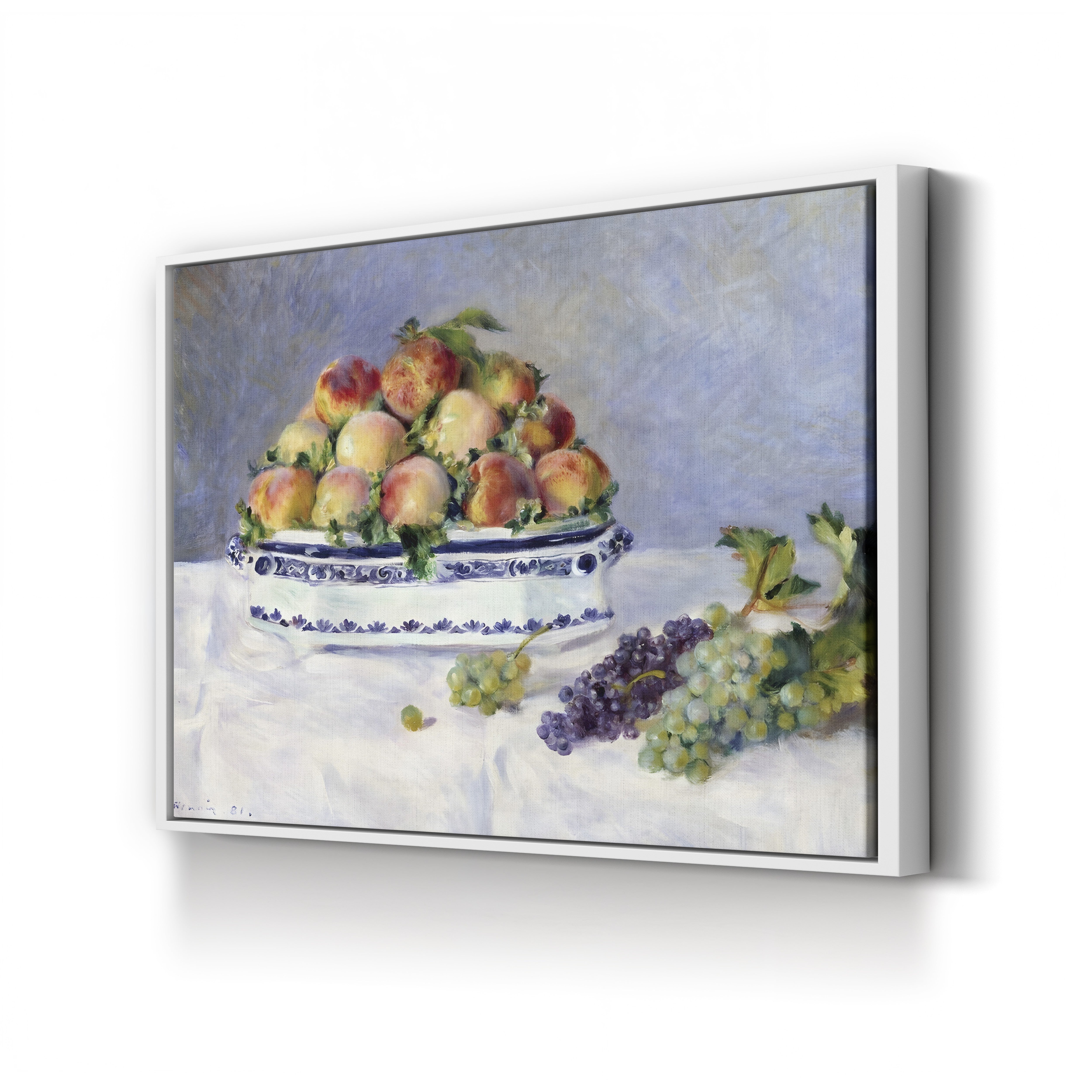 Still Life with Peaches and Grapes – Renoir Wall Art | Impressionist Canvas