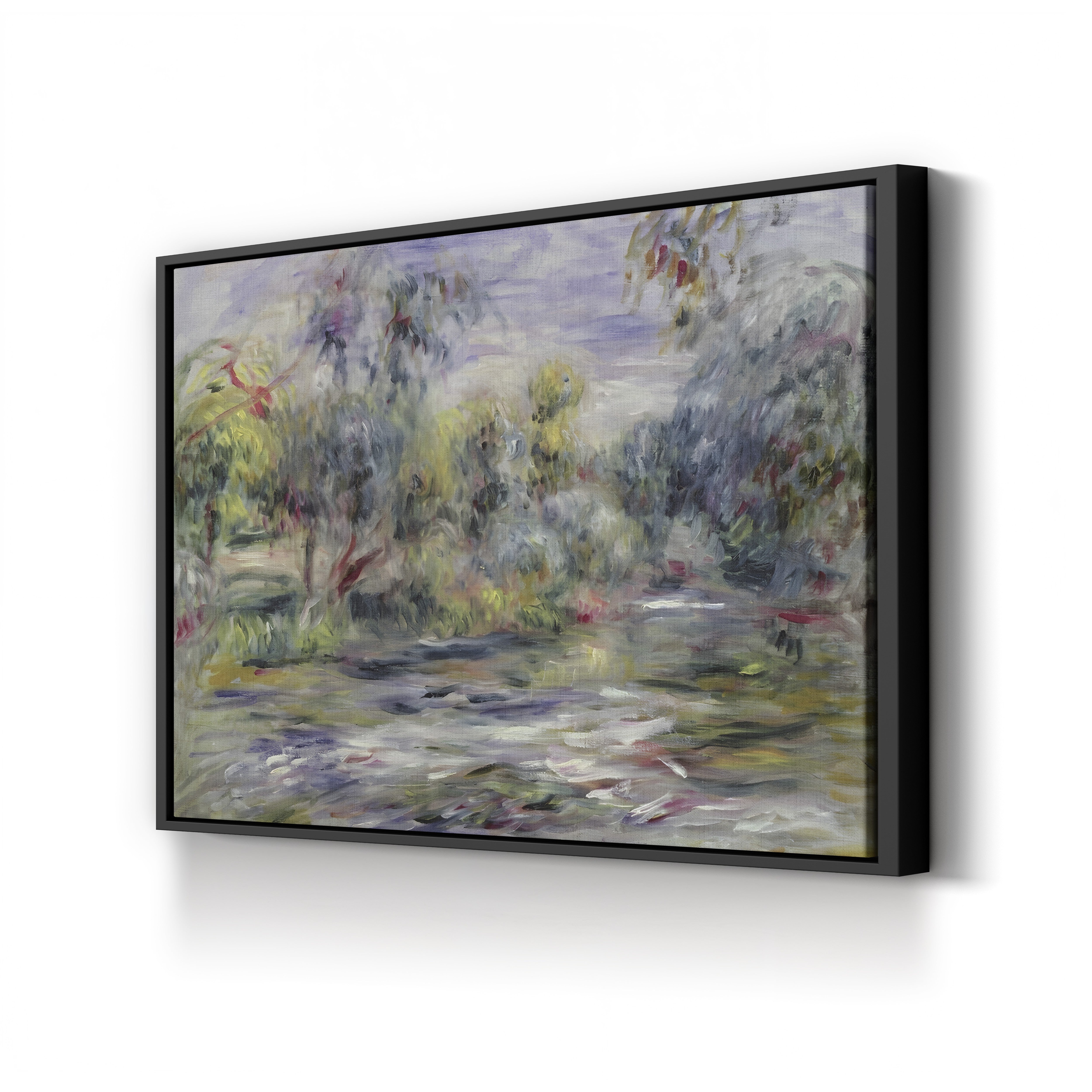 River Landscape – Renoir Wall Art | Impressionist River Canvas Print