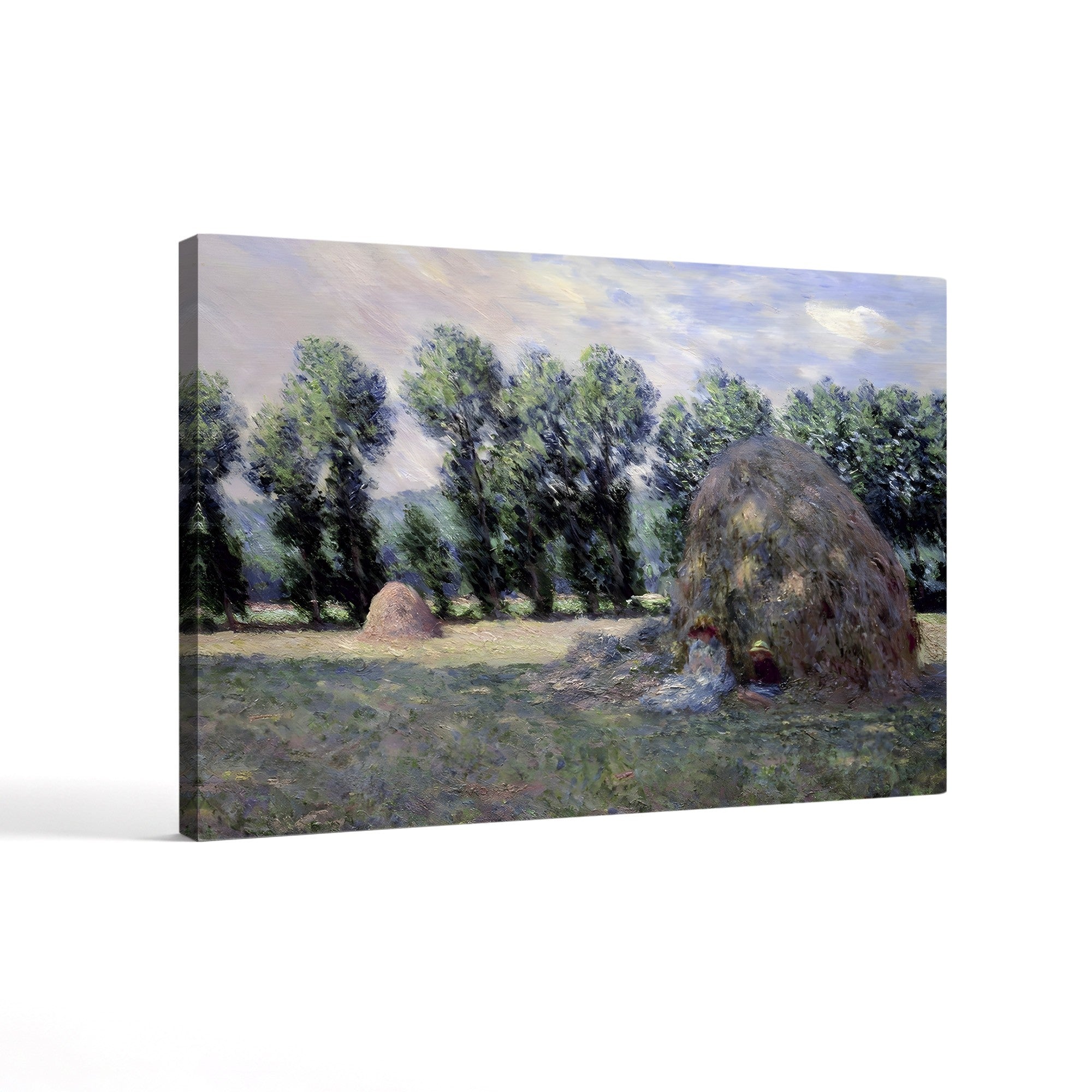 Haystacks, 1885 – Claude Monet Wall Art | Impressionist Rural Landscape Canvas Print