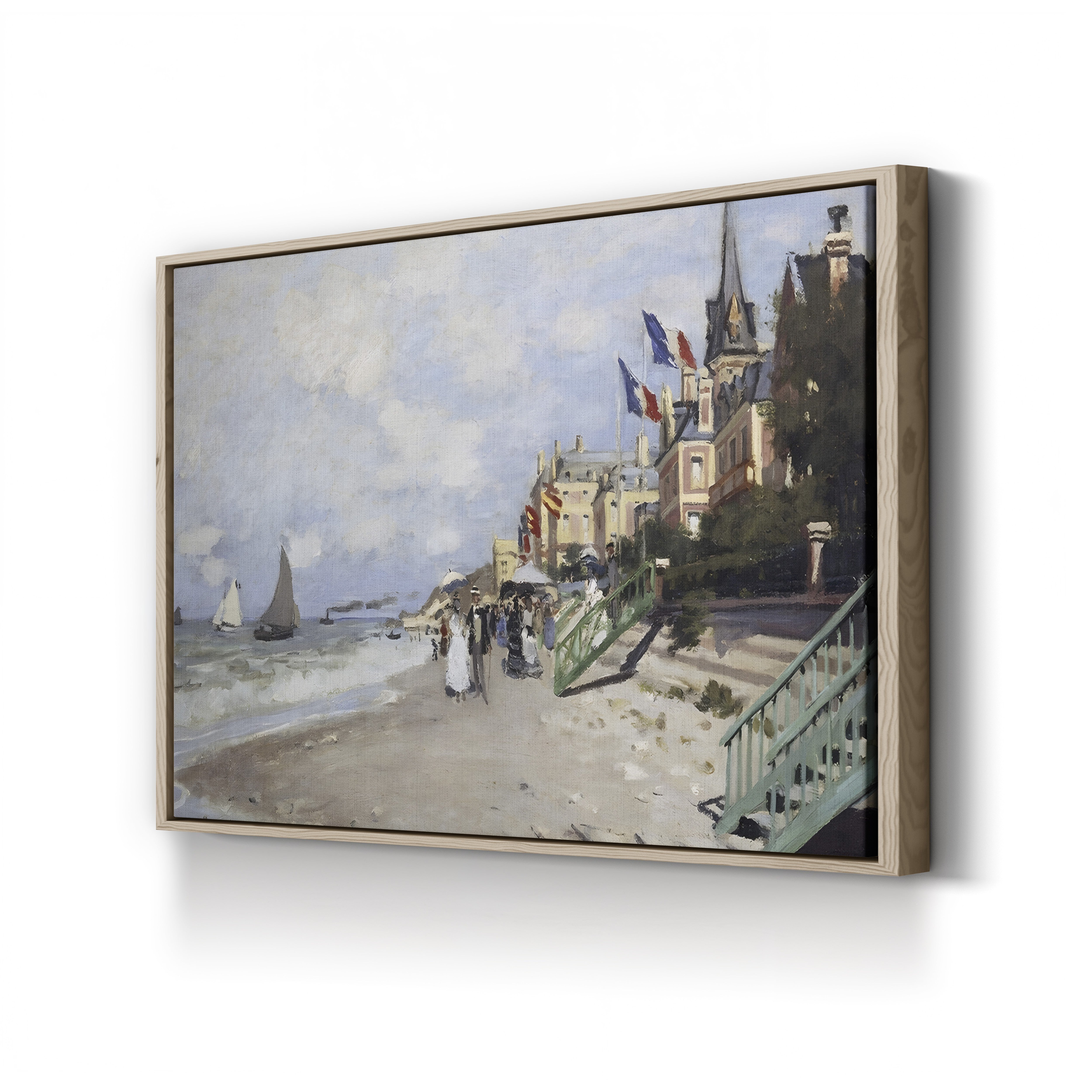 The Beach at Trouville (La Plage à Trouville), 1870 by Claude Monet